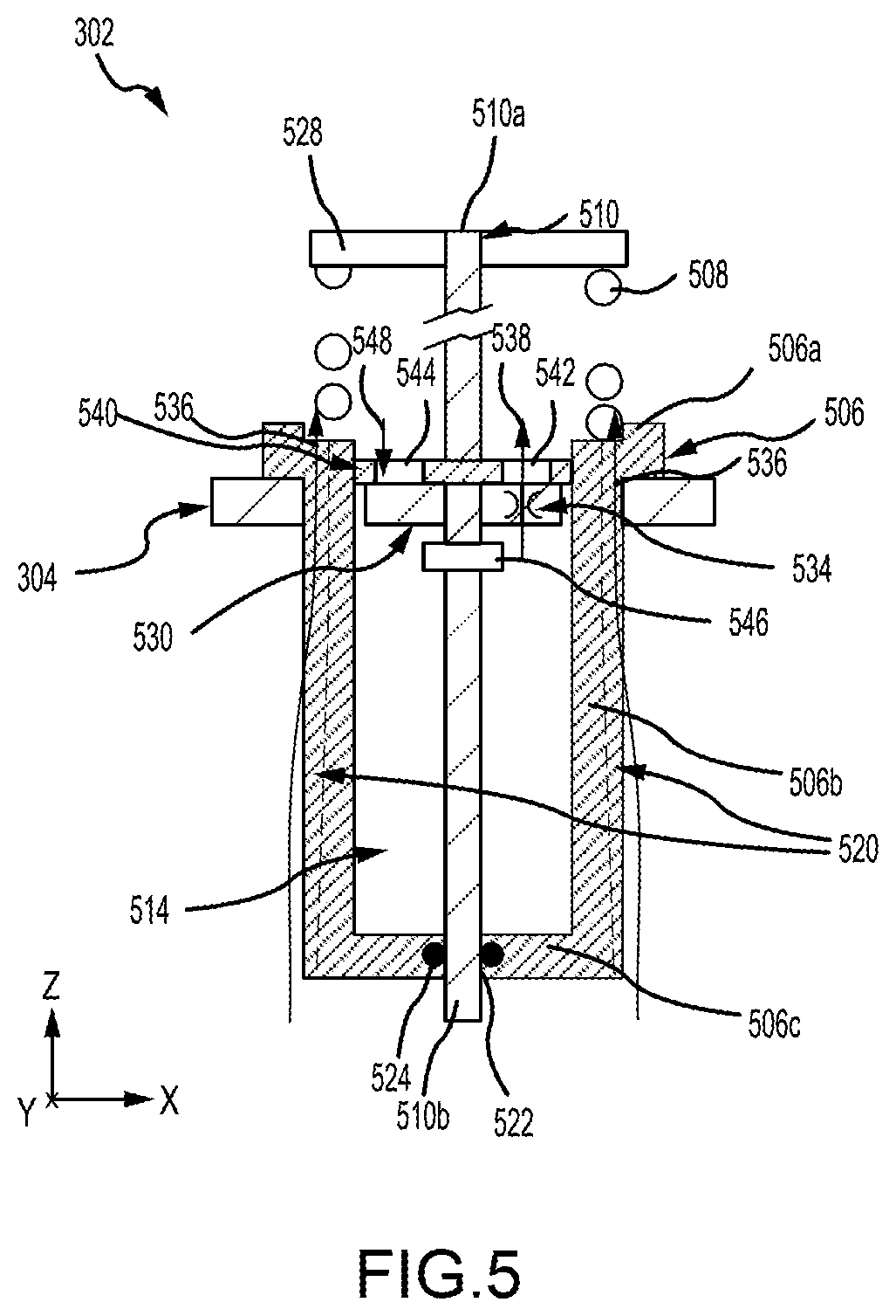 Patent US12552522 Figure 4 – Shock strut variable-area metering unit