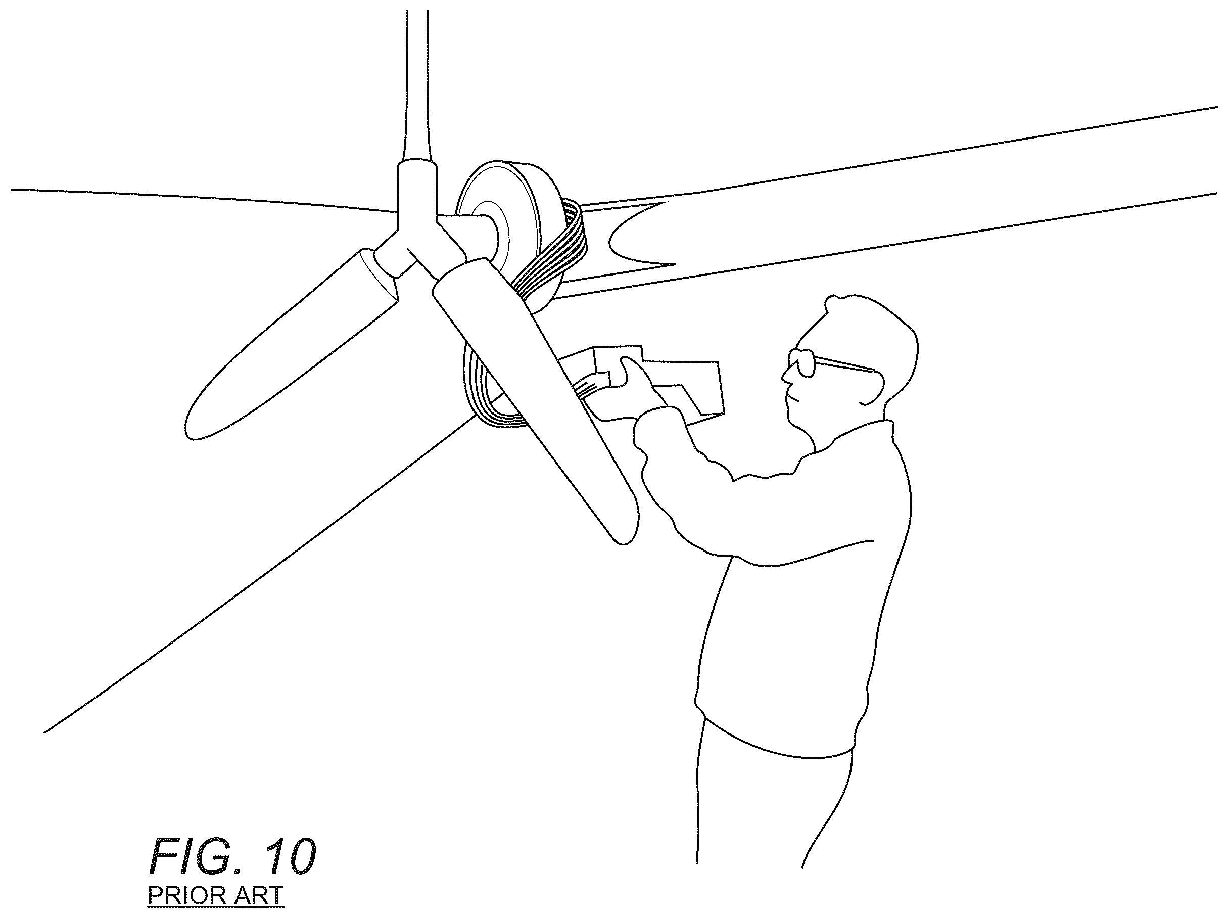 Patent US12552527 Figure 8 – Propulsion system blade with internal actuator