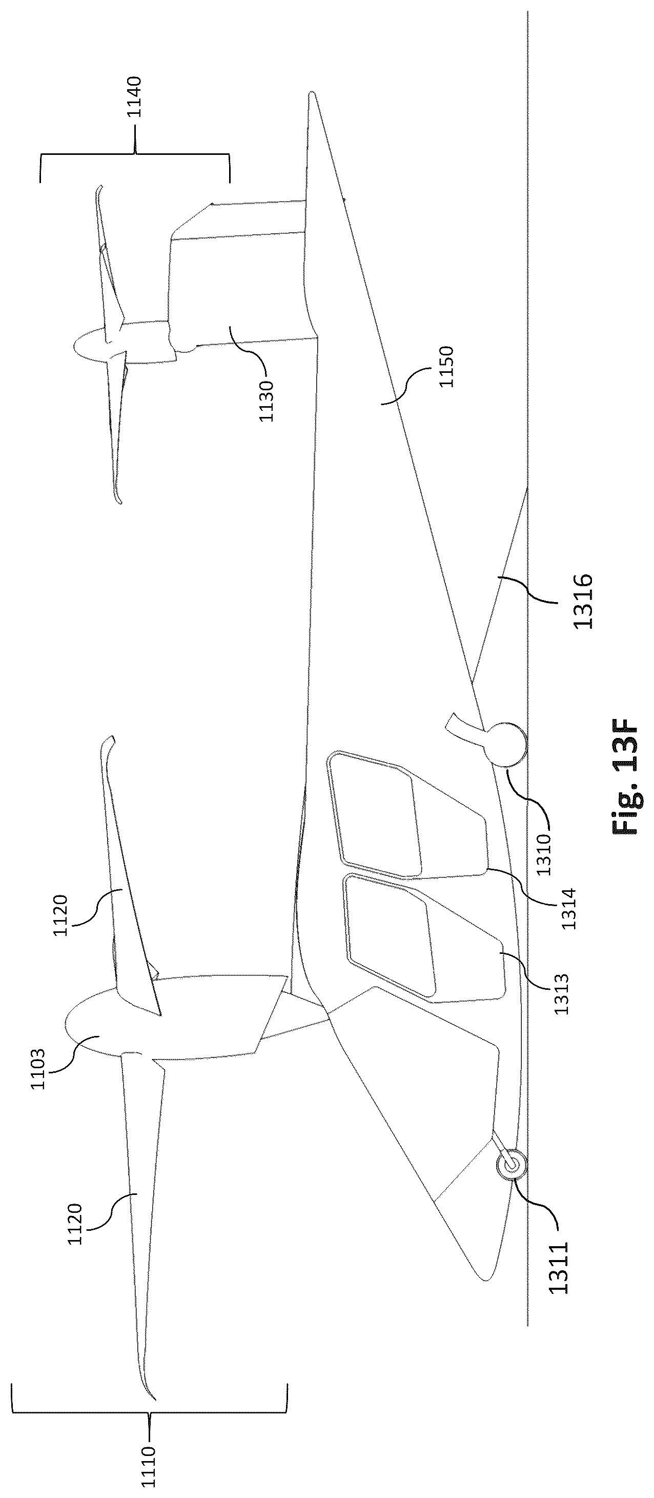 Patent US12552527 Figure 15 – Propulsion system blade with internal actuator