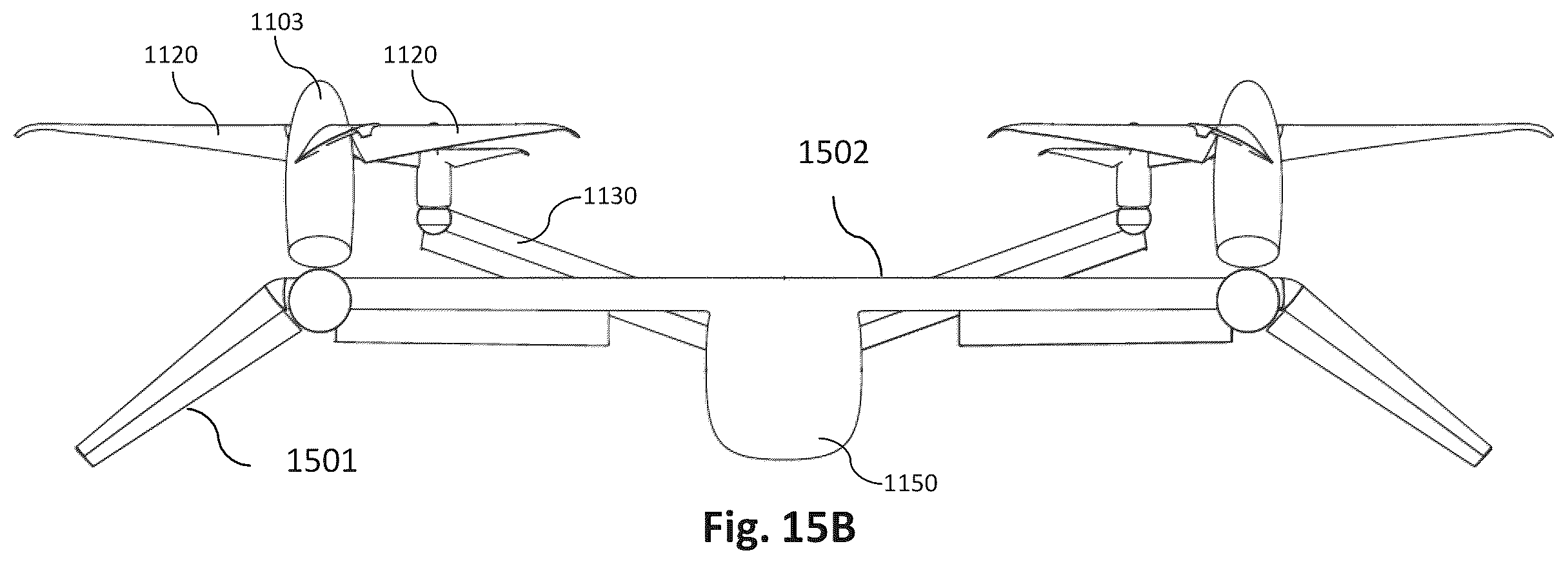 Patent US12552527 Figure 19 – Propulsion system blade with internal actuator