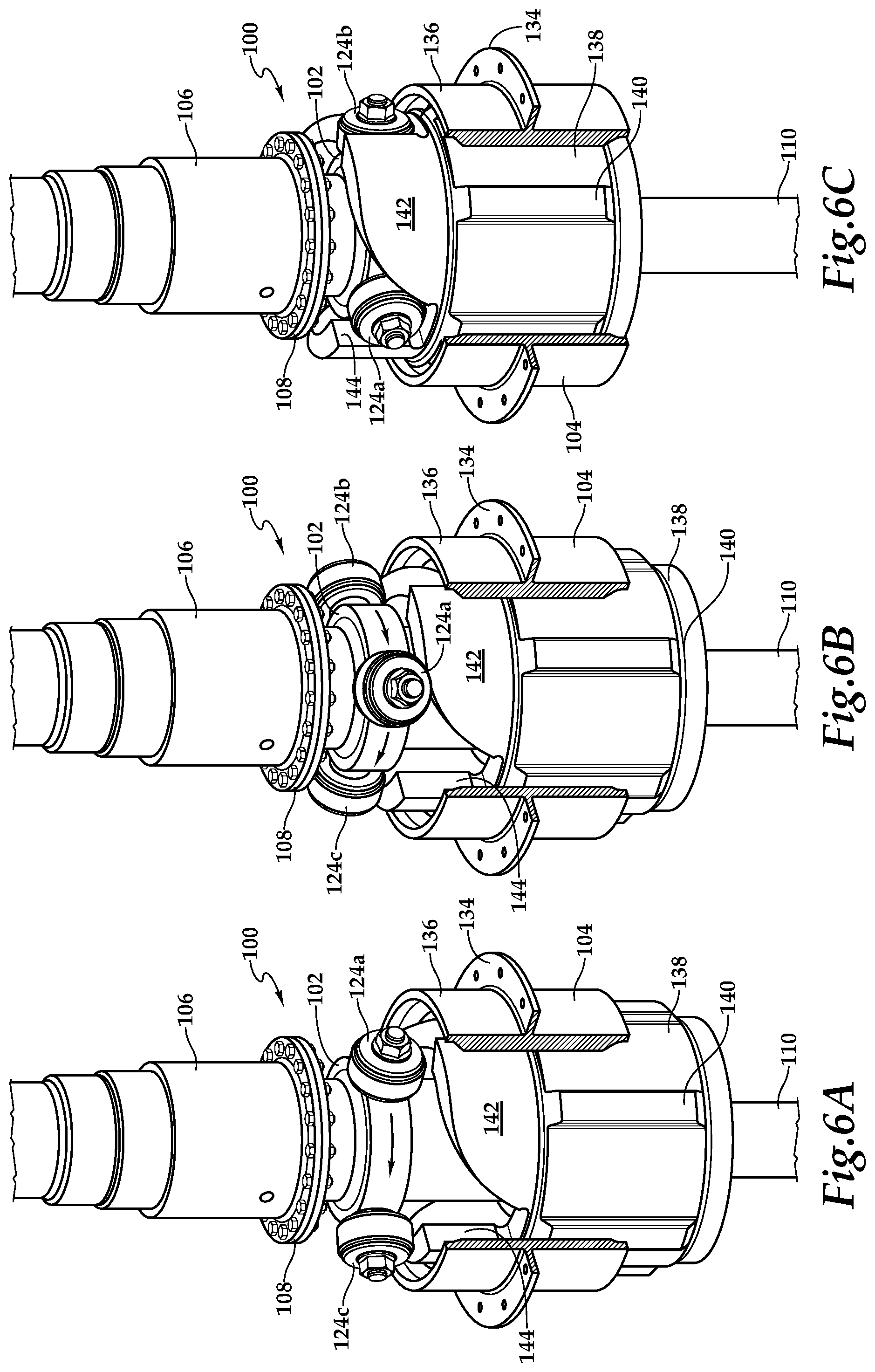 Patent US12552528 Figure 6 – Proprotor lockout systems for tiltrotor aircraft