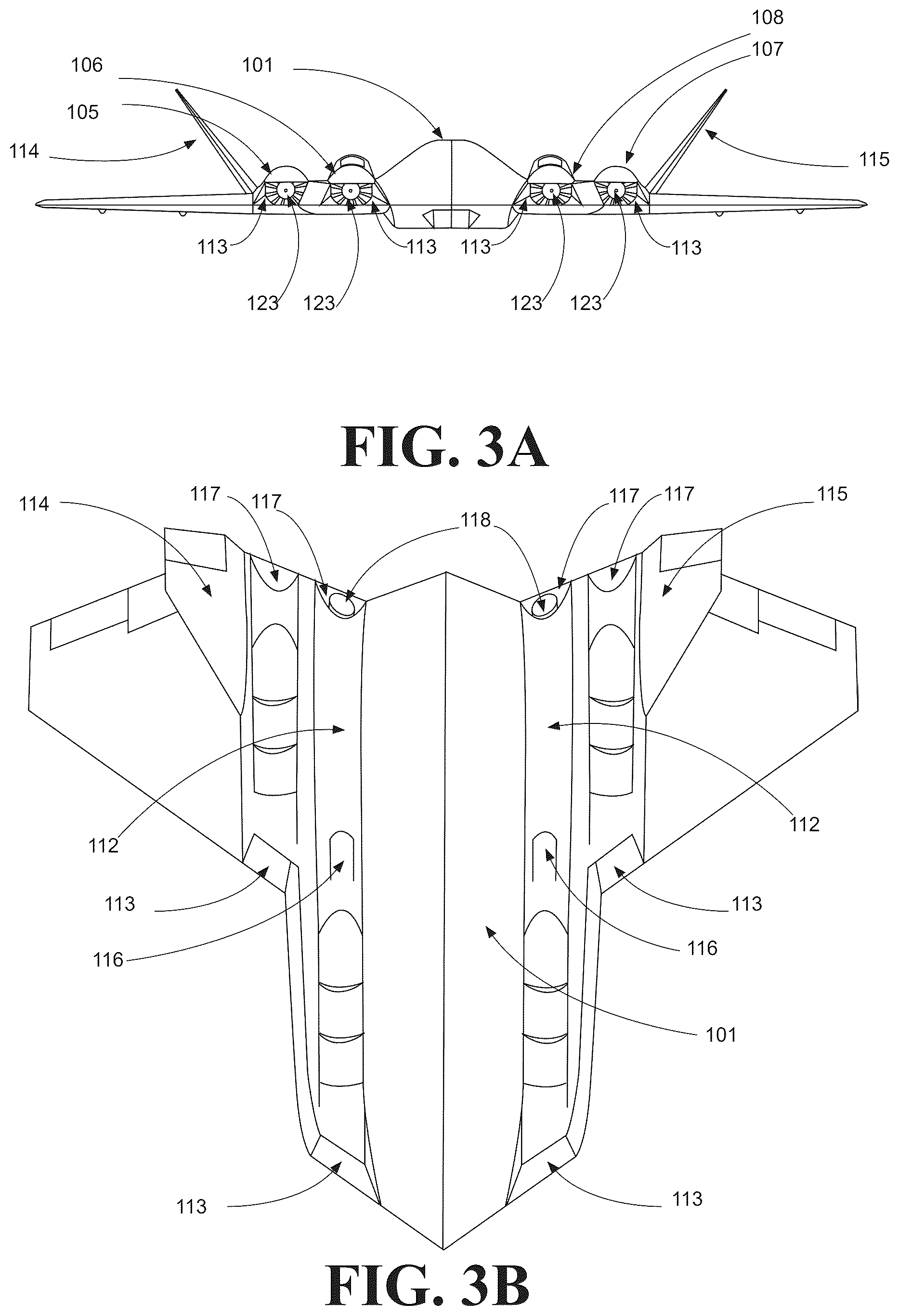 Patent US12552530 Figure 3 – Vertical take-off and landing aircraft and methods of taking-off, landing, high speed flight, and aircraft control