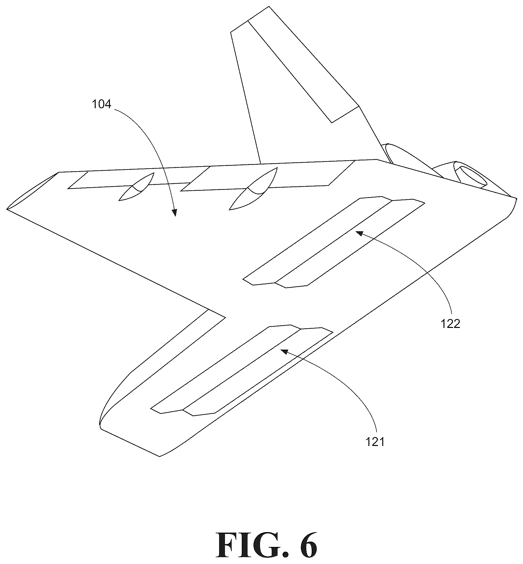 Patent US12552530 Figure 6 – Vertical take-off and landing aircraft and methods of taking-off, landing, high speed flight, and aircraft control