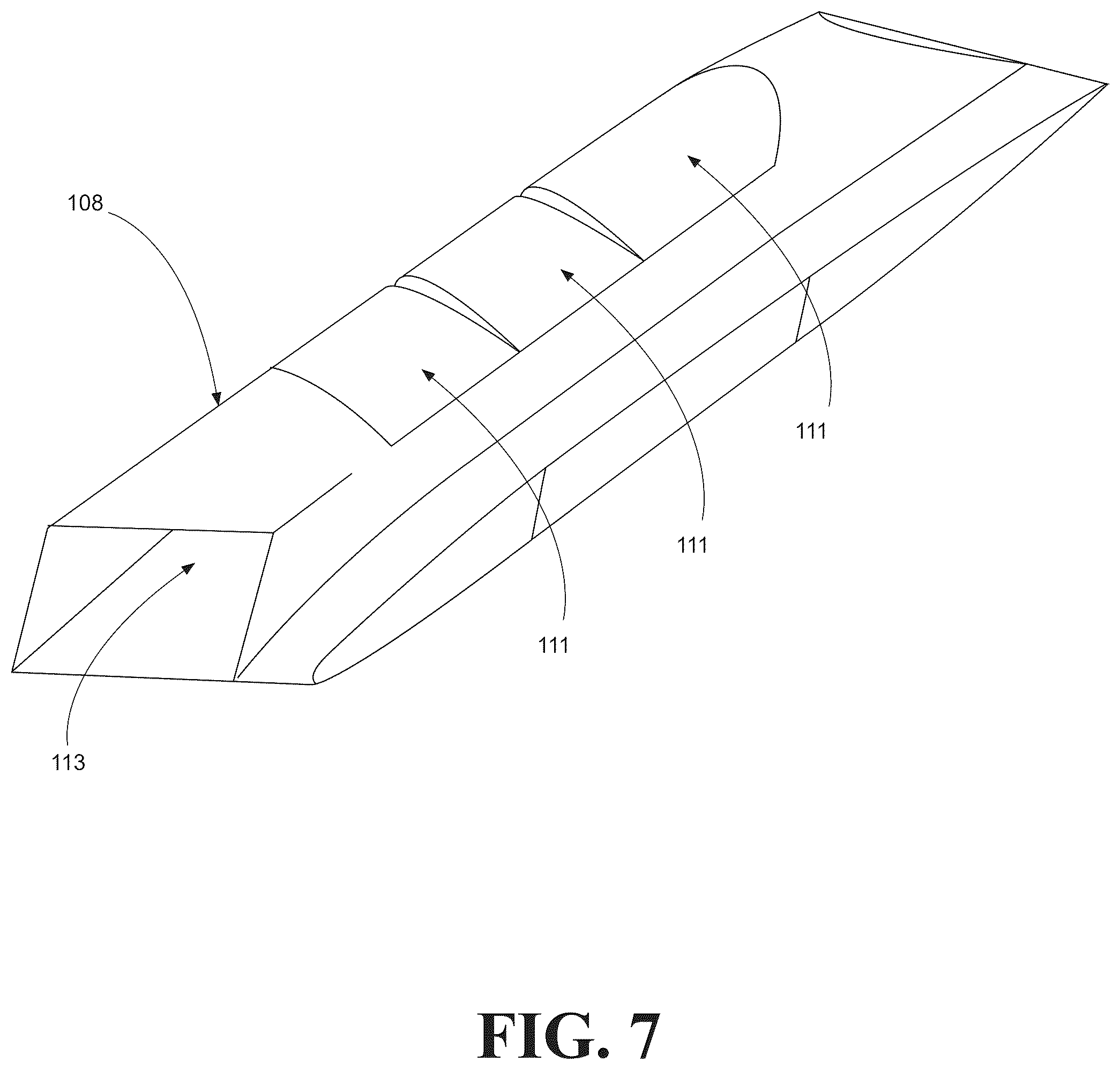 Patent US12552530 Figure 7 – Vertical take-off and landing aircraft and methods of taking-off, landing, high speed flight, and aircraft control