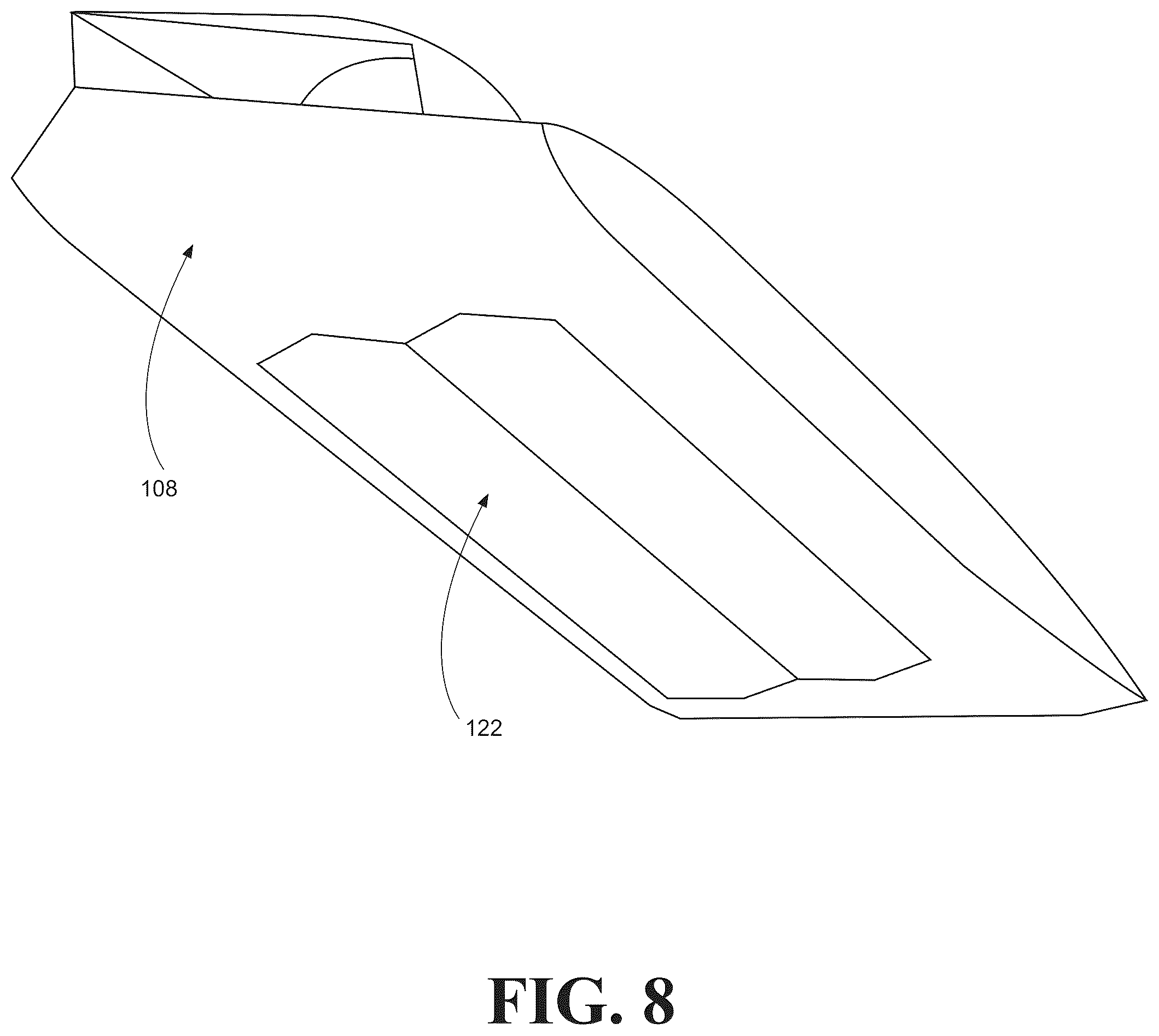 Patent US12552530 Figure 8 – Vertical take-off and landing aircraft and methods of taking-off, landing, high speed flight, and aircraft control