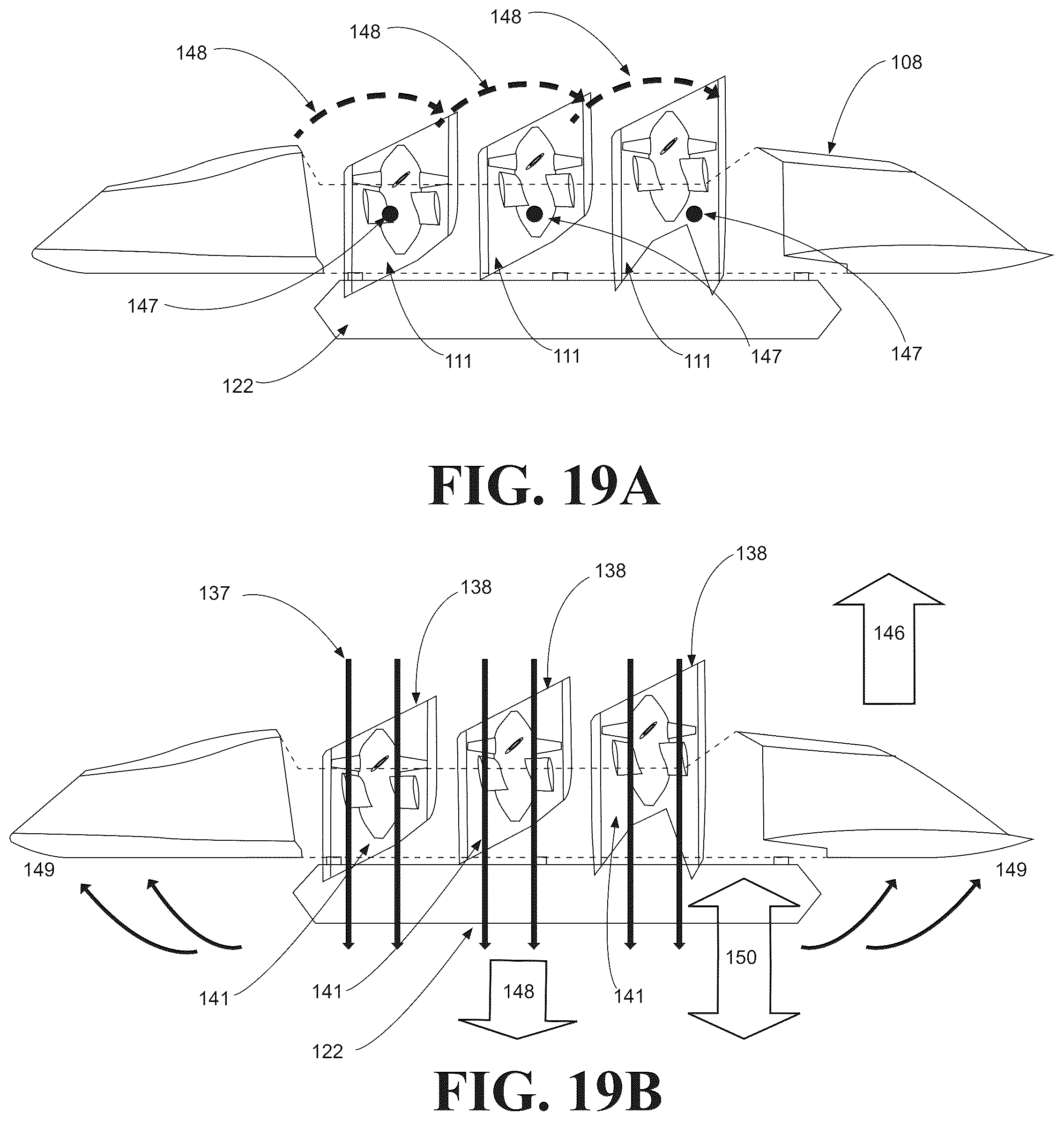 Patent US12552530 Figure 19 – Vertical take-off and landing aircraft and methods of taking-off, landing, high speed flight, and aircraft control