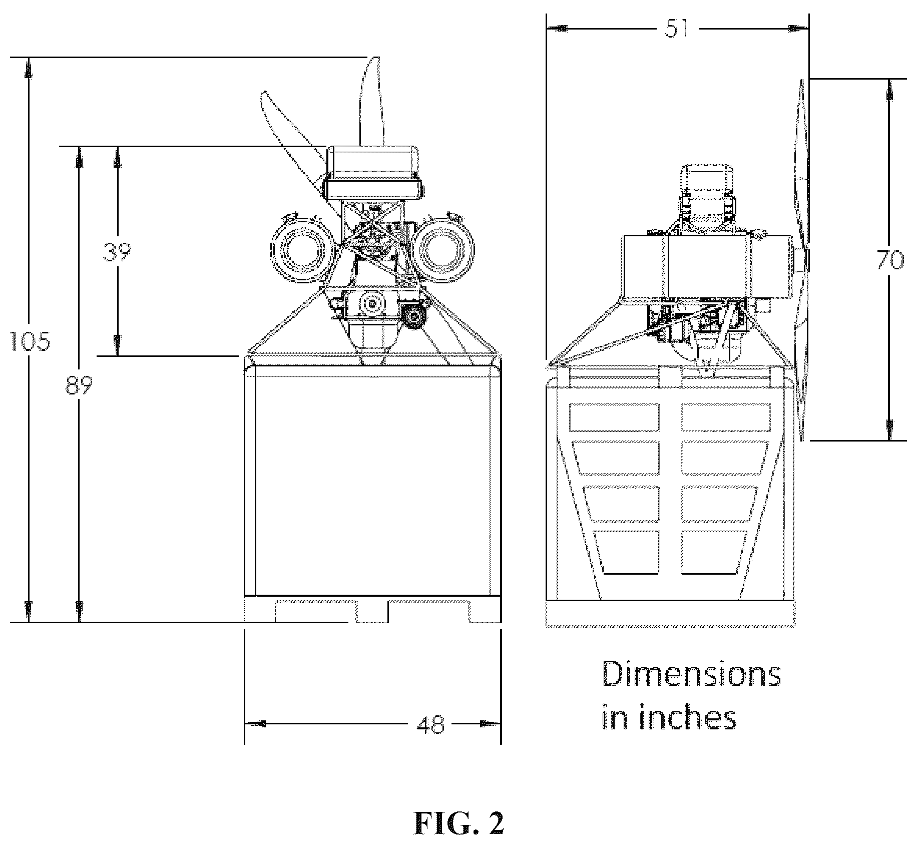 Patent US12552531 Figure 2 – Aerial delivery vehicle