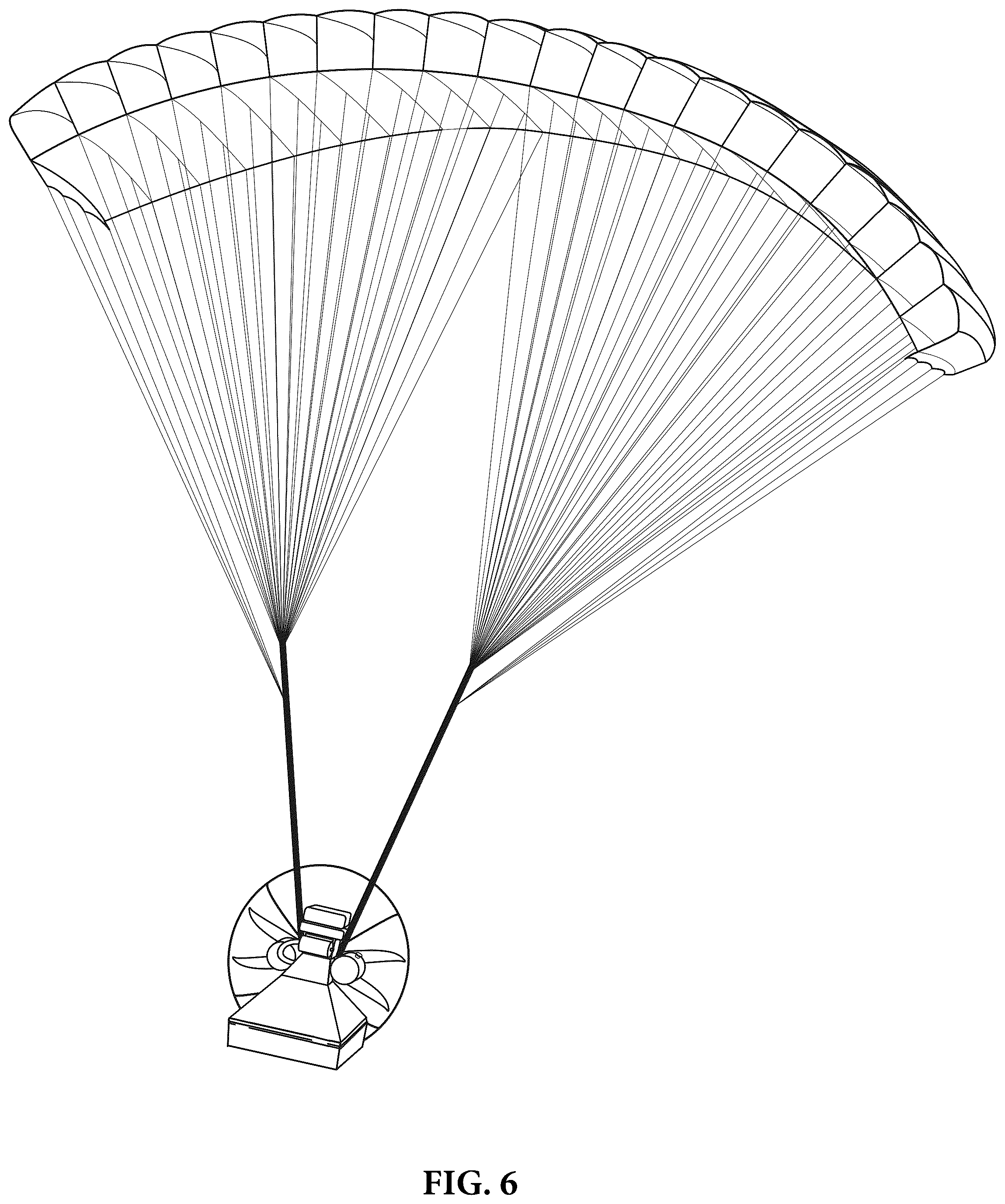 Patent US12552531 Figure 6 – Aerial delivery vehicle