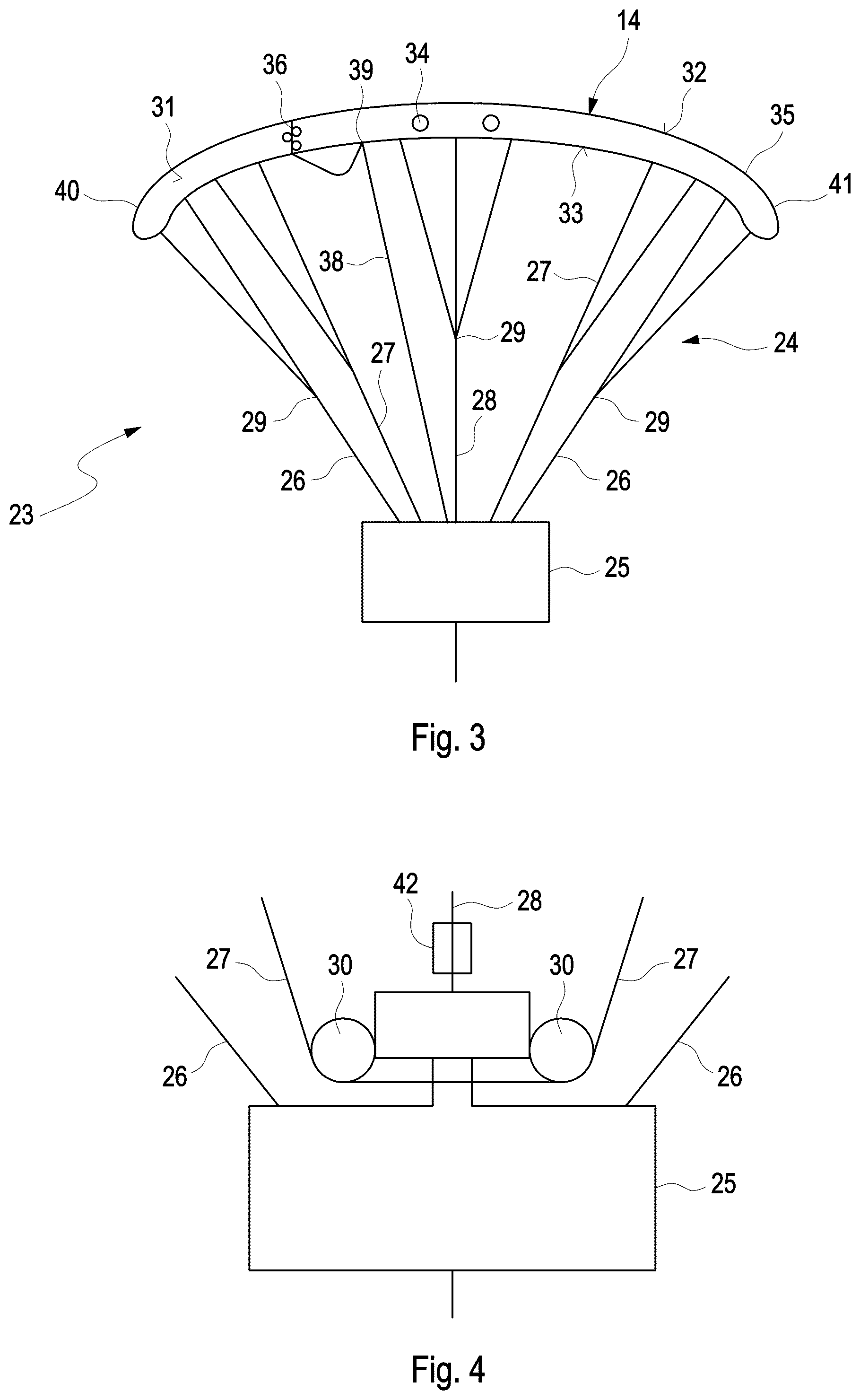 Patent US12552532 Figure 2 – Method for landing a kite system, and kite system