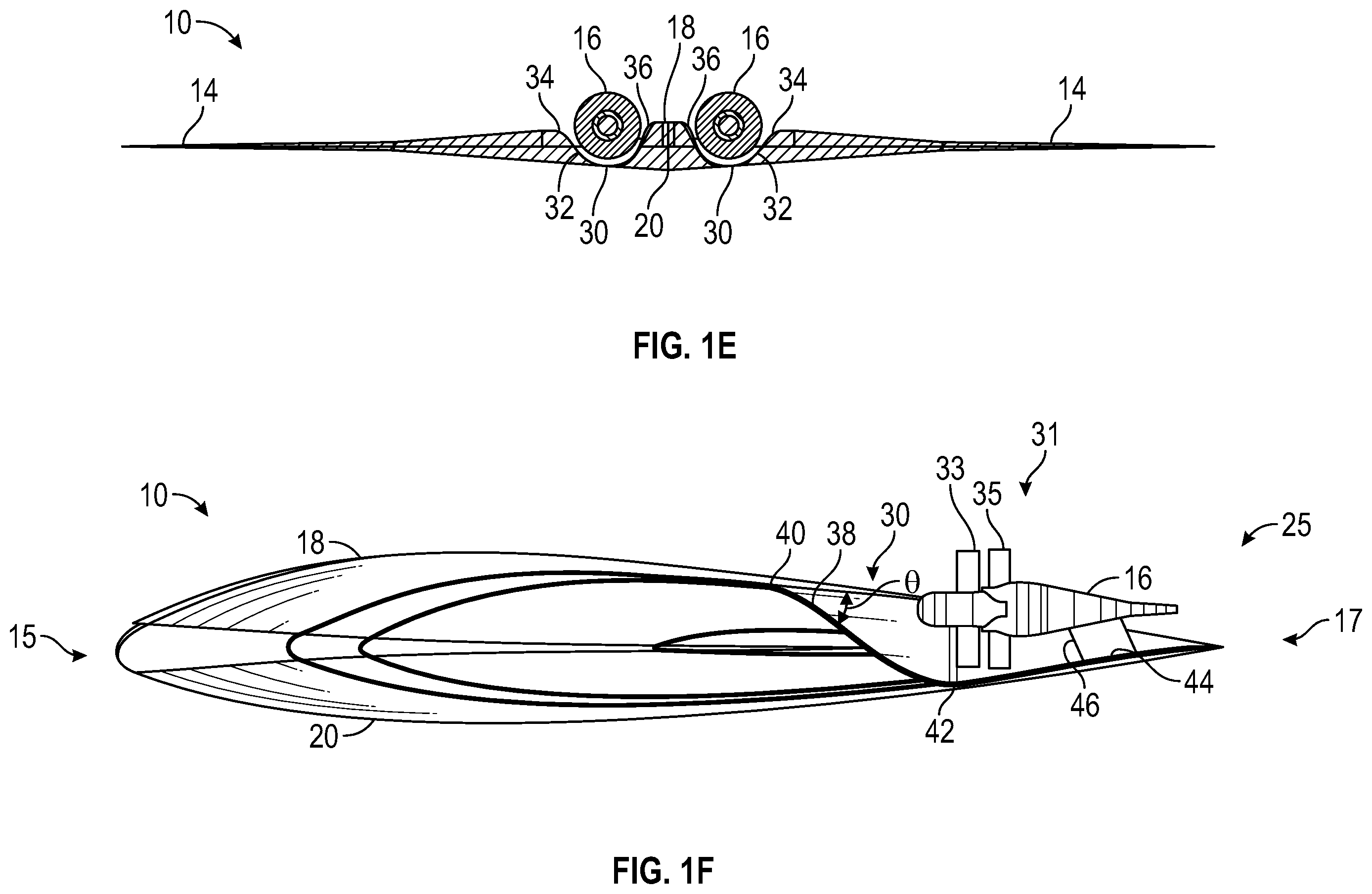 Patent US12552534 Figure 3 – Blended wing body aircraft