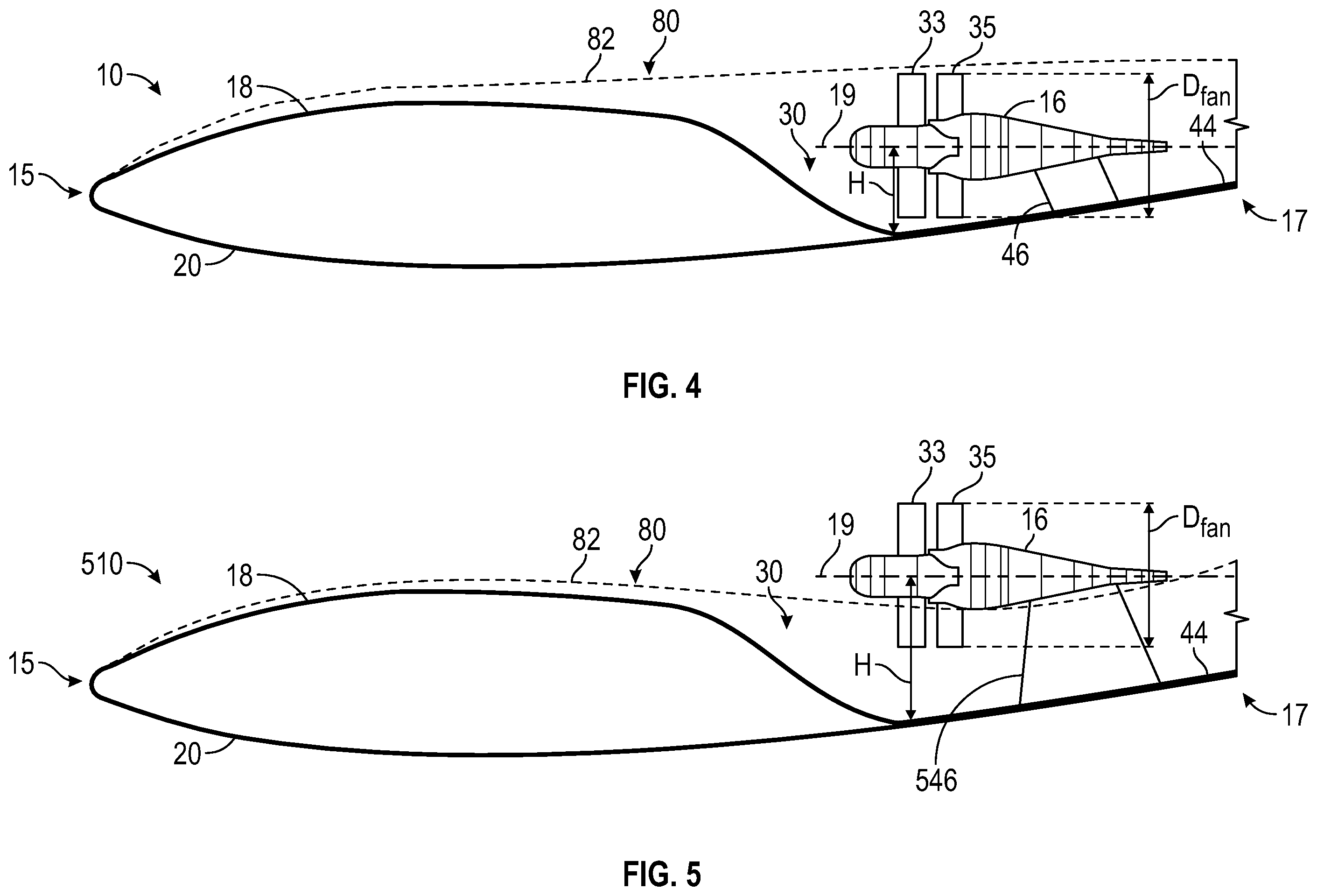 Patent US12552534 Figure 5 – Blended wing body aircraft