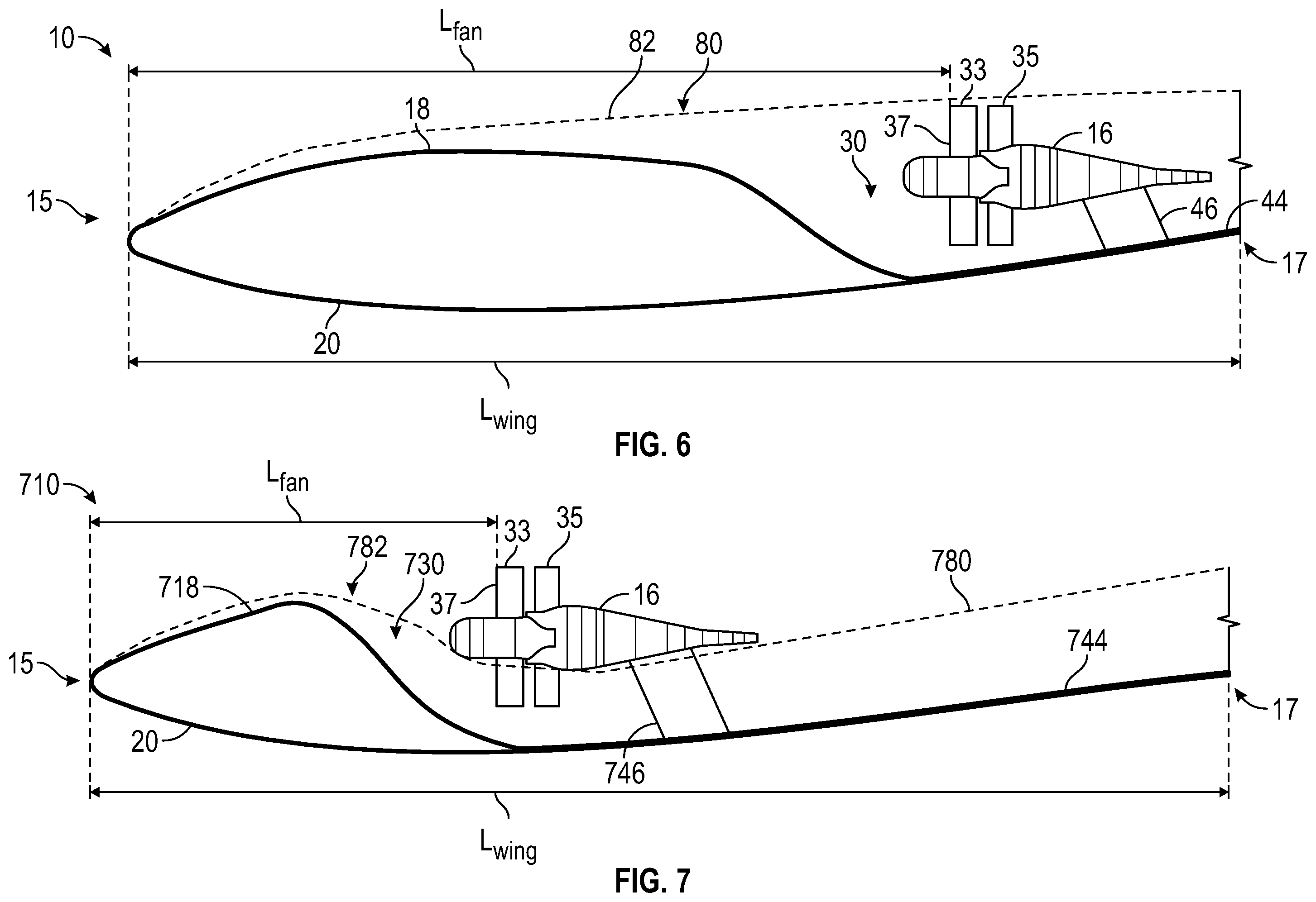 Patent US12552534 Figure 6 – Blended wing body aircraft