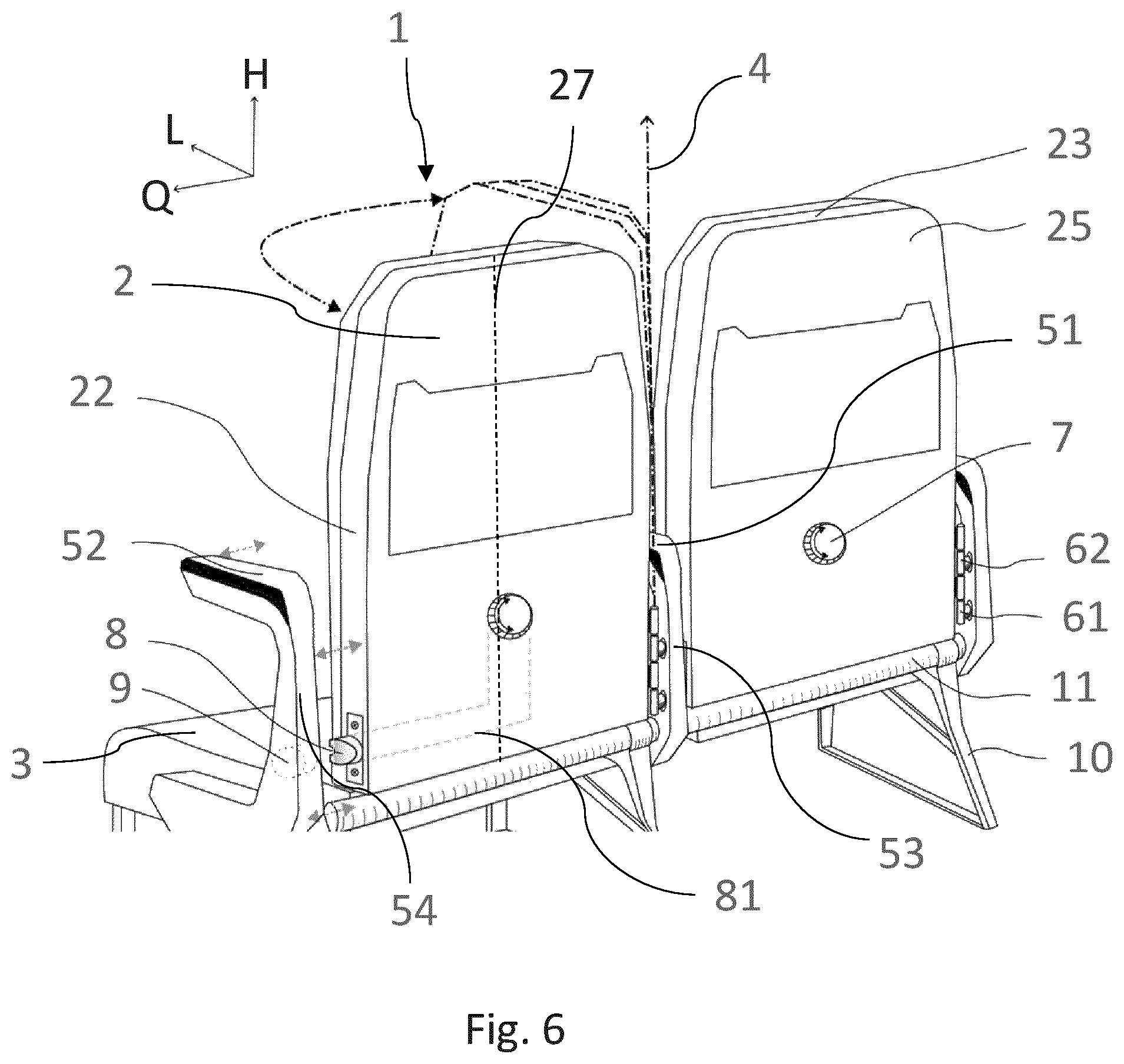 Patent US12552538 Figure 3 – Seat assembly