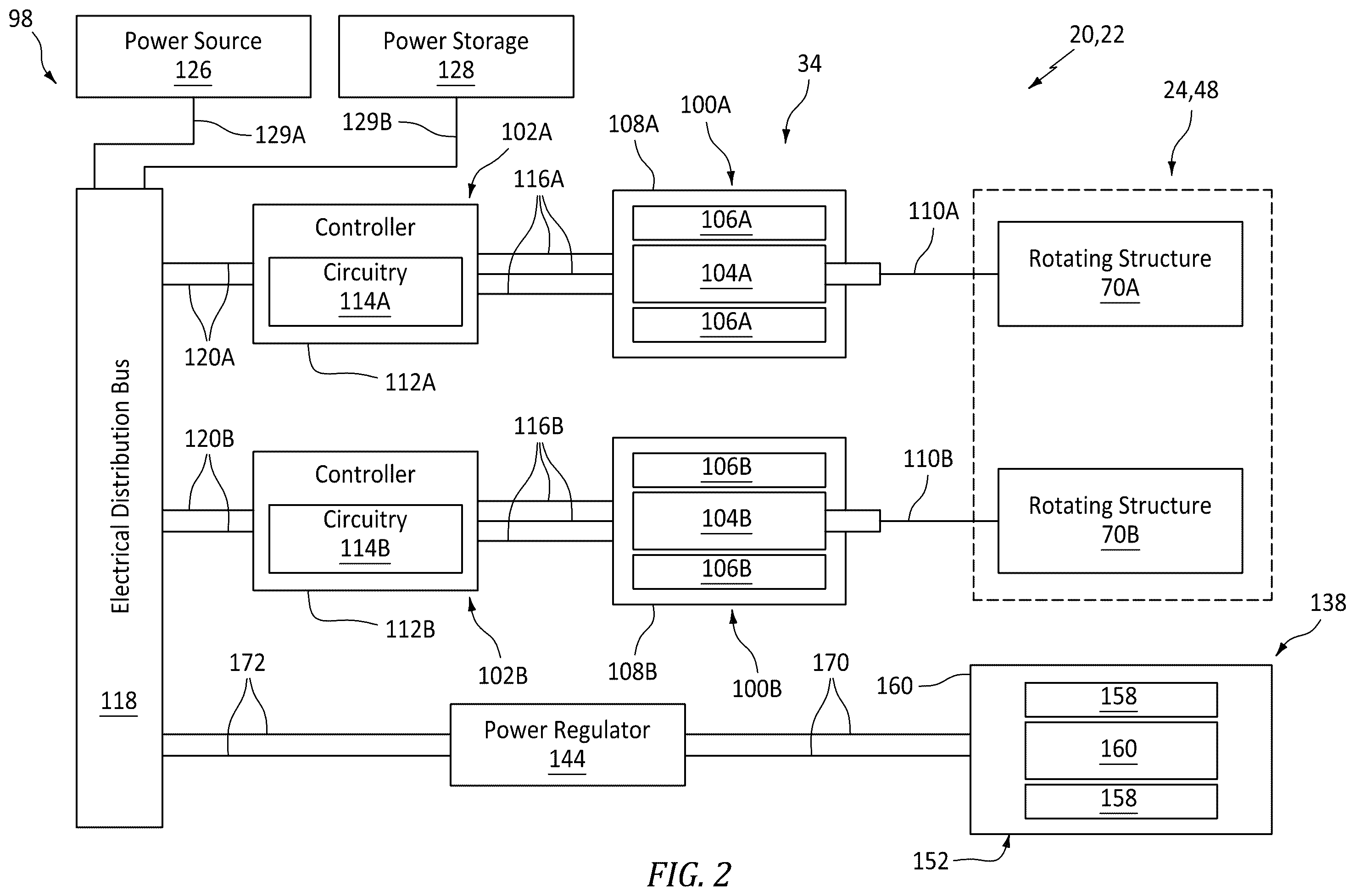 Patent US12552540 Figure 2 – Aircraft air system with electric boost compressor