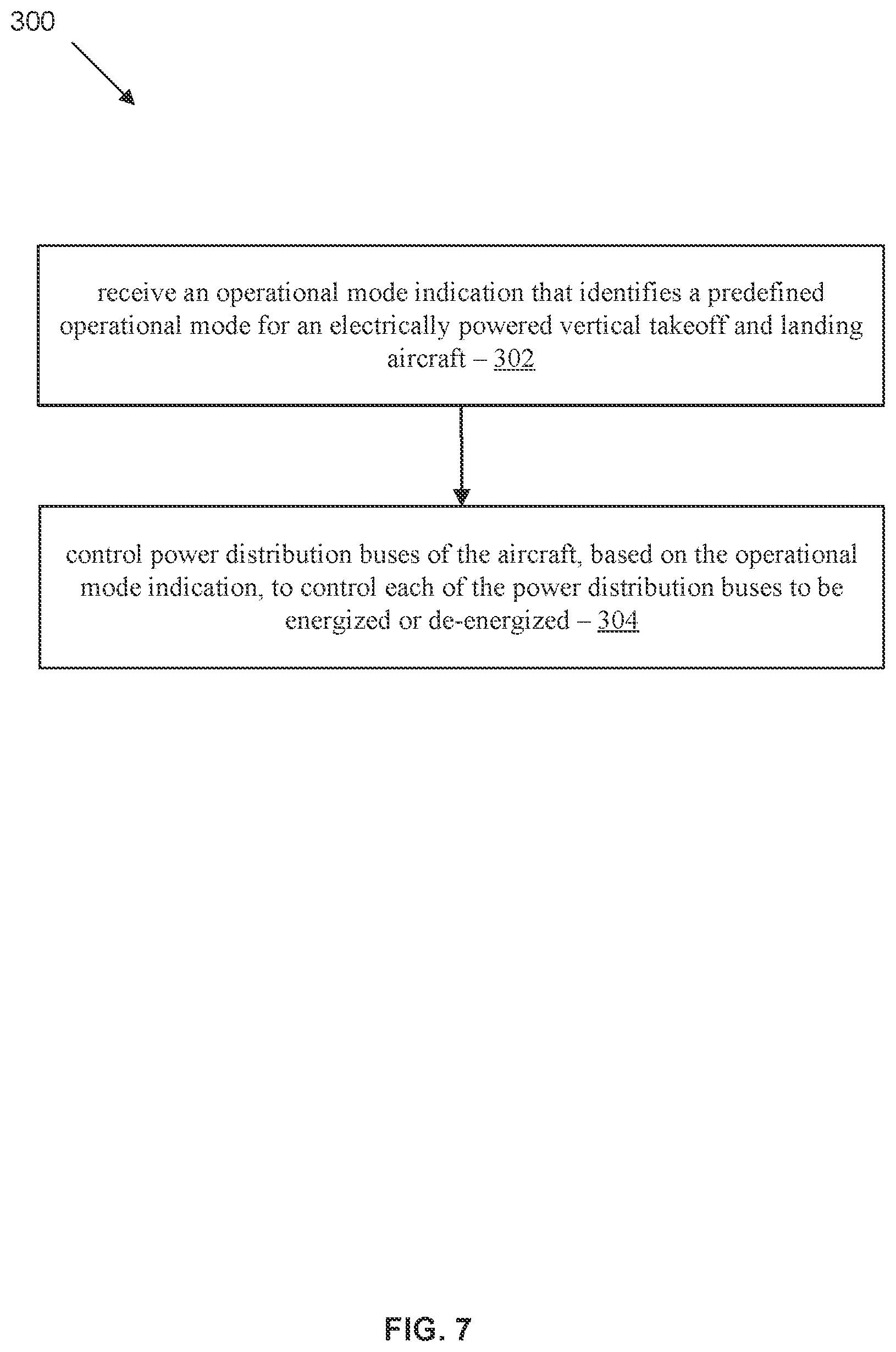 Patent US12552543 Figure 7 – Emergency energy reserve solution for battery electrified aircraft