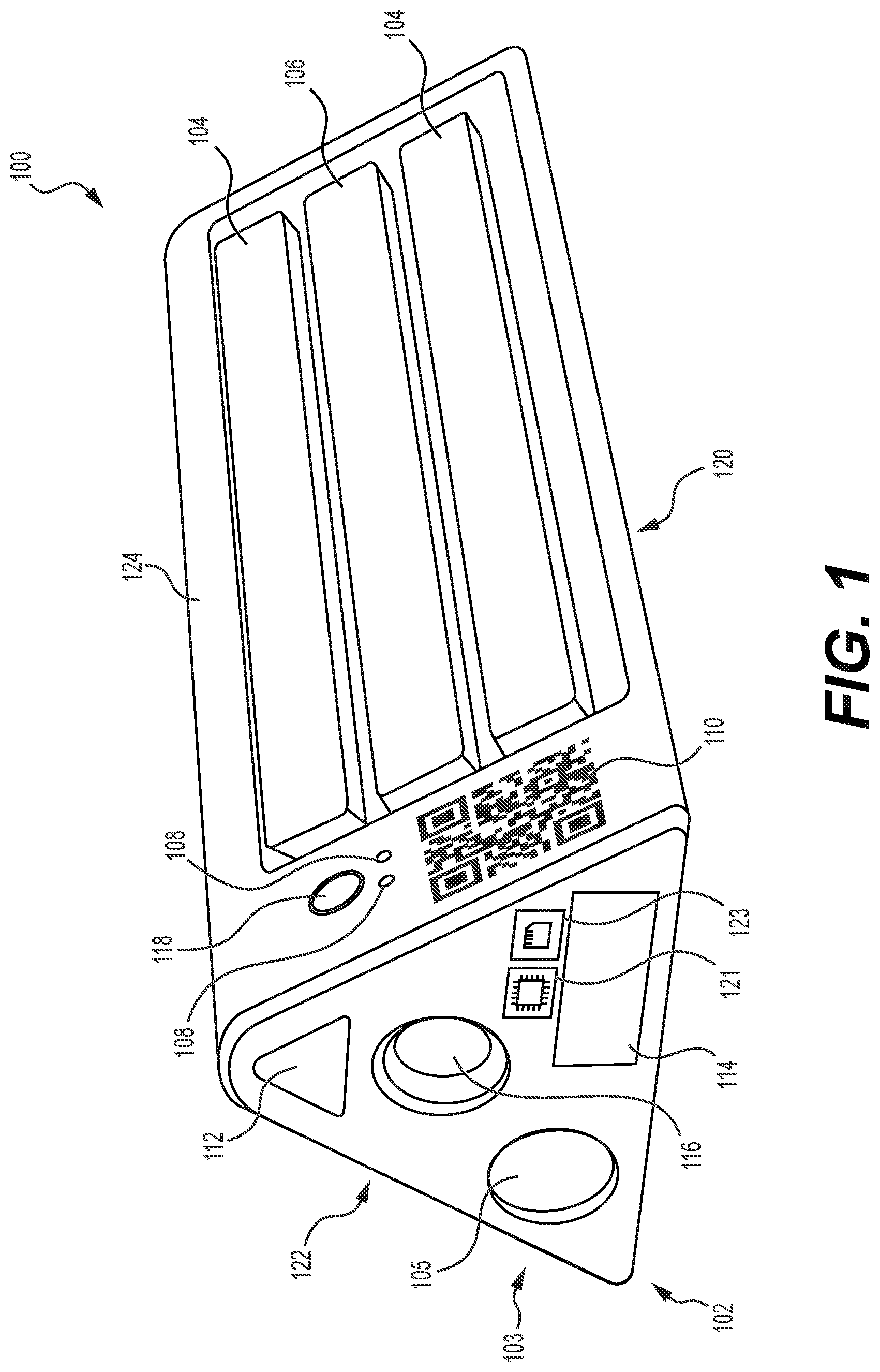 Patent US12552548 Figure 1 – Smart wheel chocks and related systems