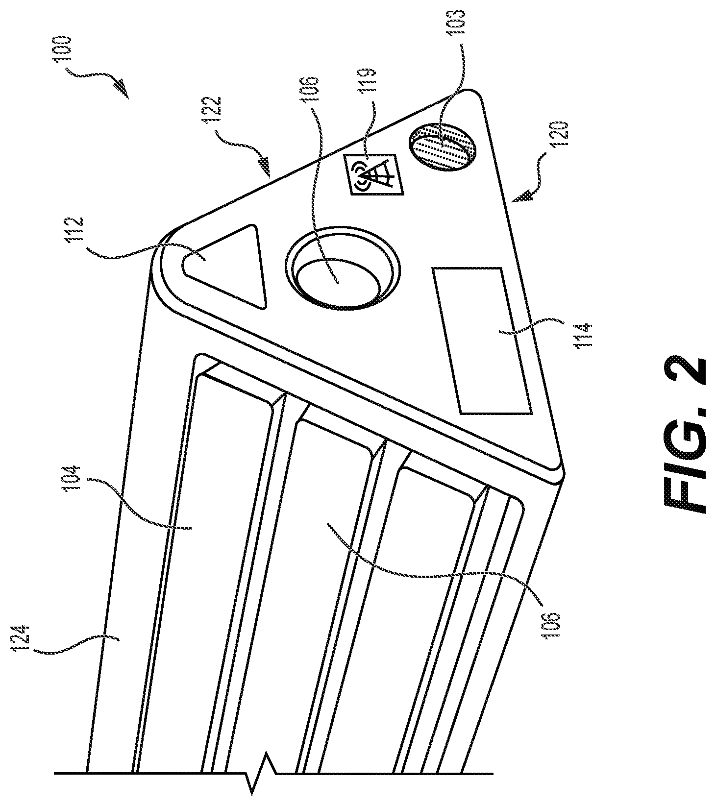 Patent US12552548 Figure 2 – Smart wheel chocks and related systems