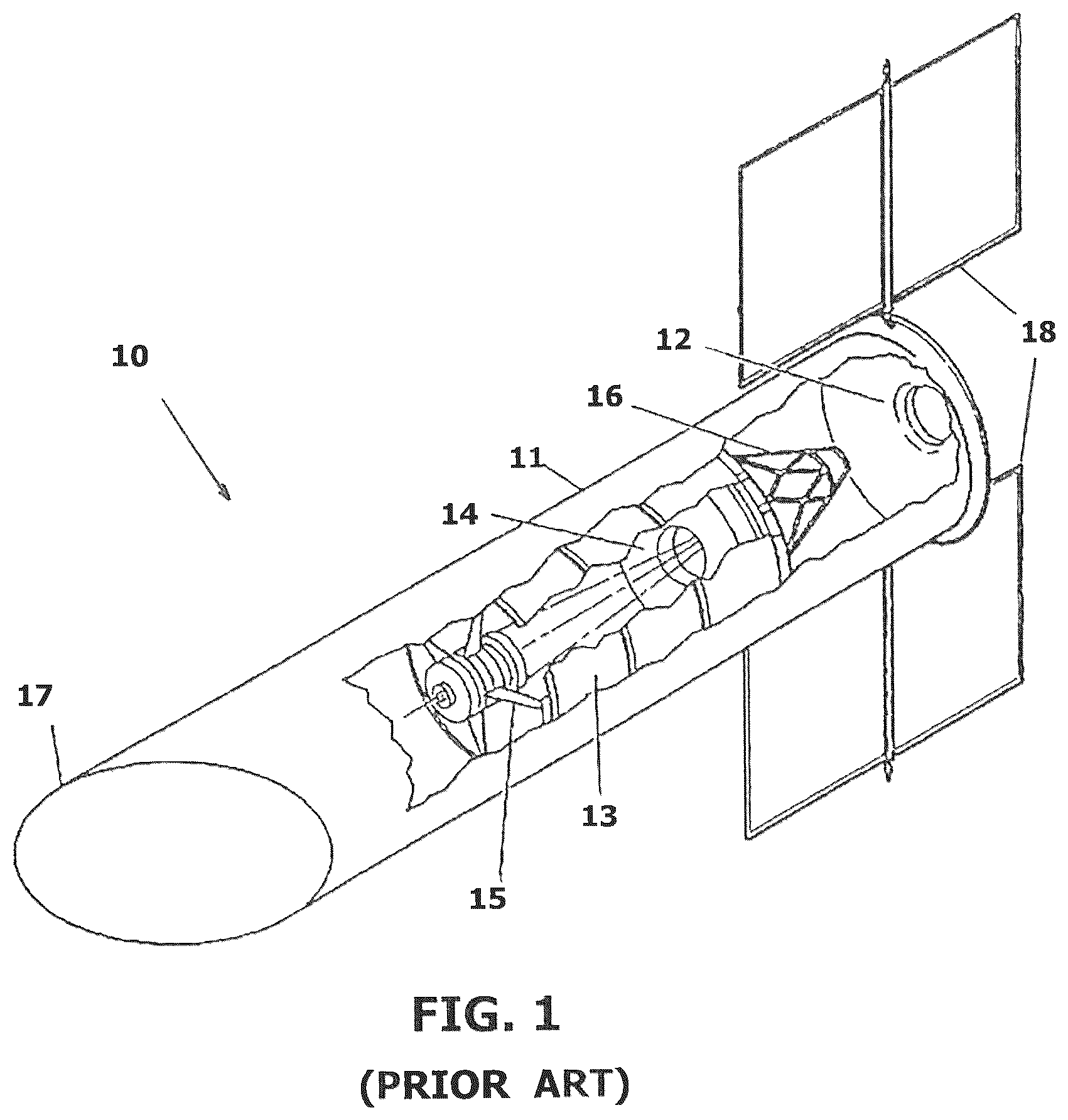 Patent US12552555 Figure 1 – Mitigating effects of atomic oxygen
