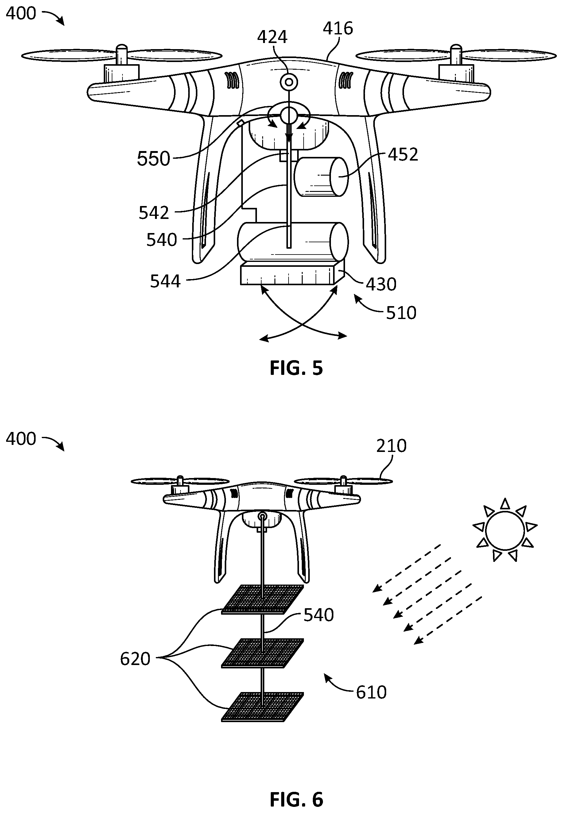 Patent US12552560 Figure 4 – Unmanned aerial vehicle suspended propulsion systems and methods