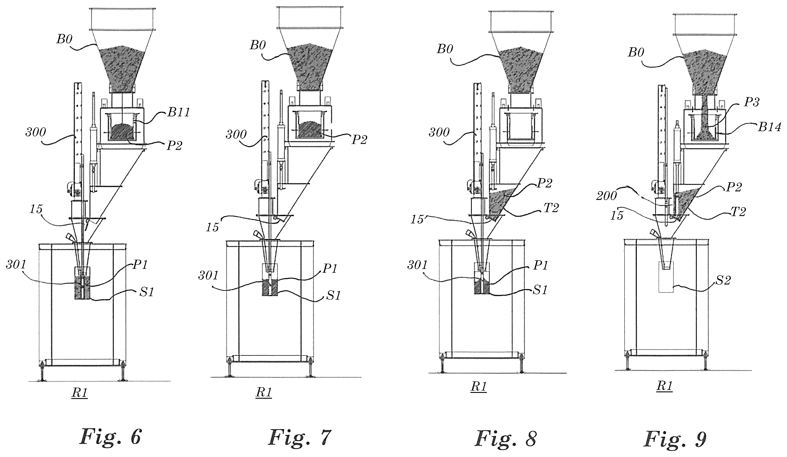 Patent US12552564 Figure 3 – Method and apparatus for filling bags with a quantity of deaerated product by means of a deaerator inserted in the product