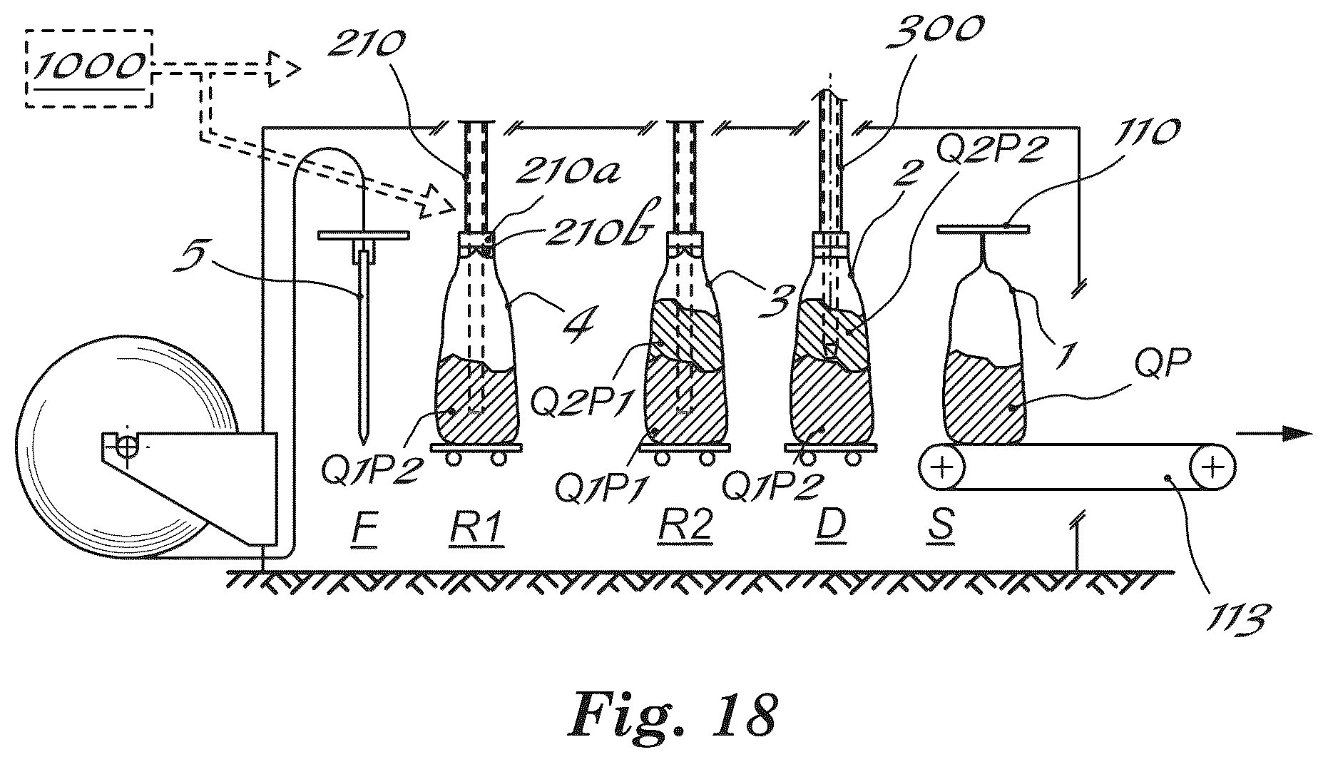 Patent US12552564 Figure 8 – Method and apparatus for filling bags with a quantity of deaerated product by means of a deaerator inserted in the product