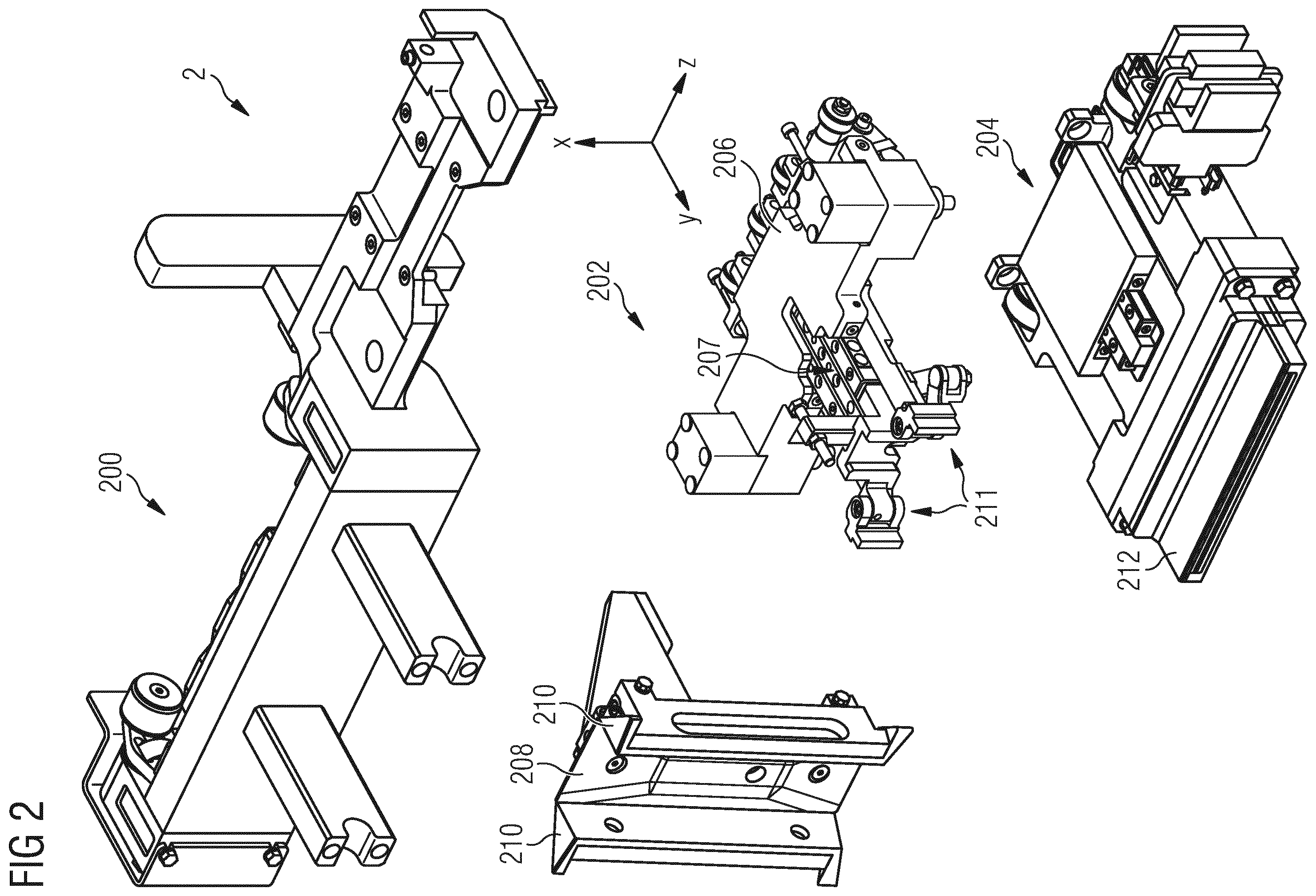 Patent US12552573 Figure 2 – Linear motor system, corresponding forming assembly and method