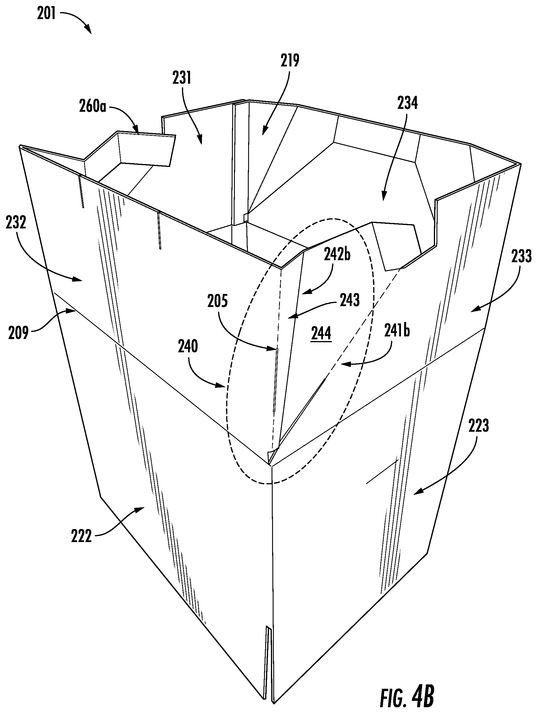 Patent US12552577 Figure 12 – Locking bottom box blanks, boxes and methods of forming the same
