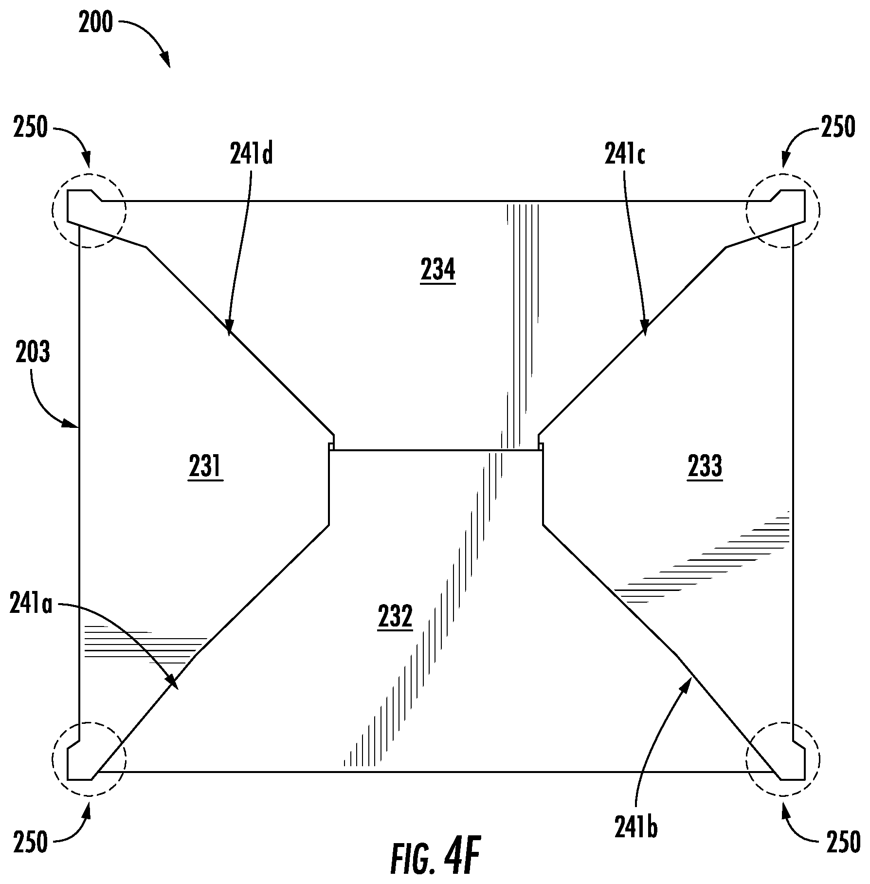Patent US12552577 Figure 16 – Locking bottom box blanks, boxes and methods of forming the same