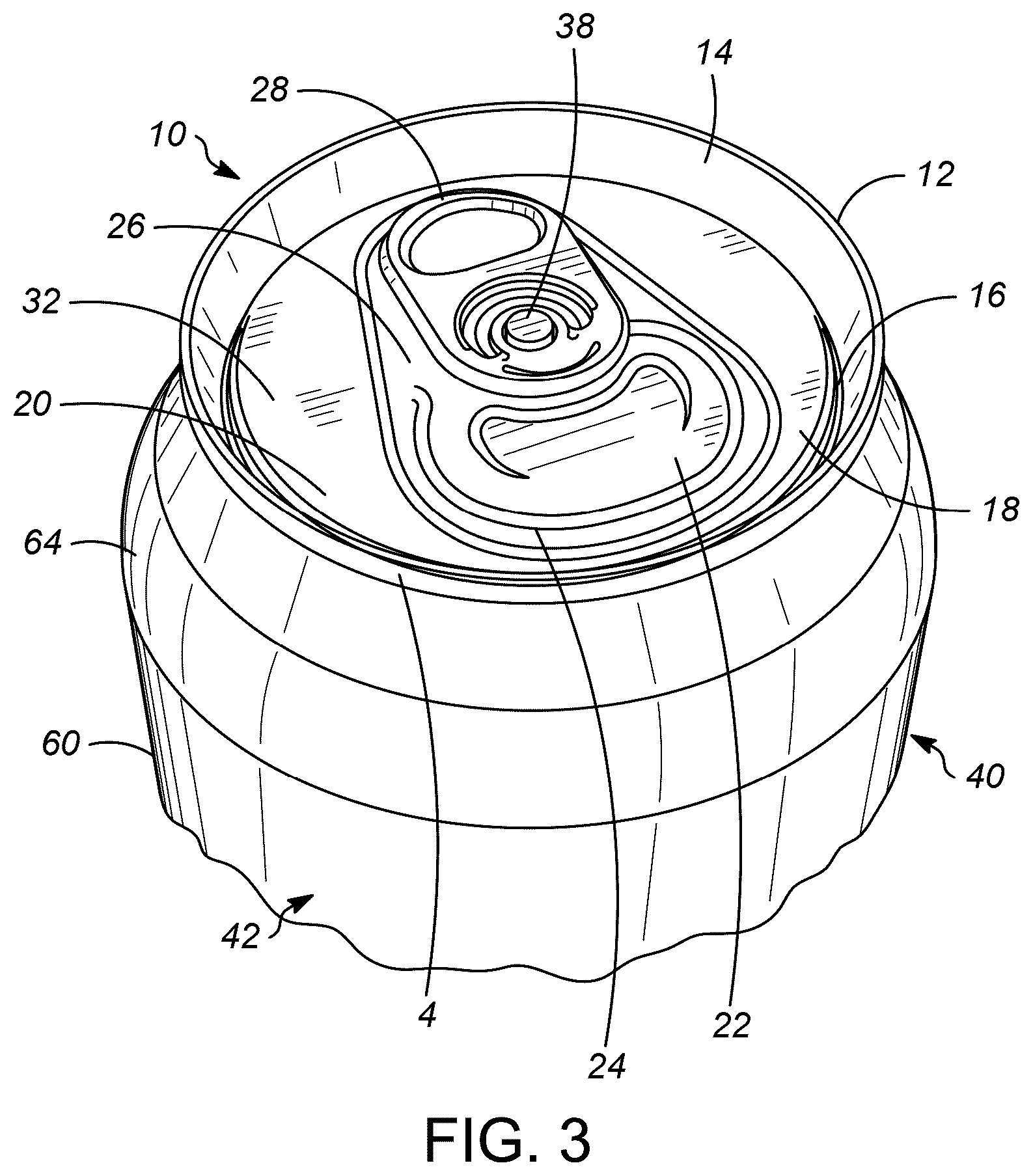 Patent US12552579 Figure 3 – Seam seal for wine in beverage cans