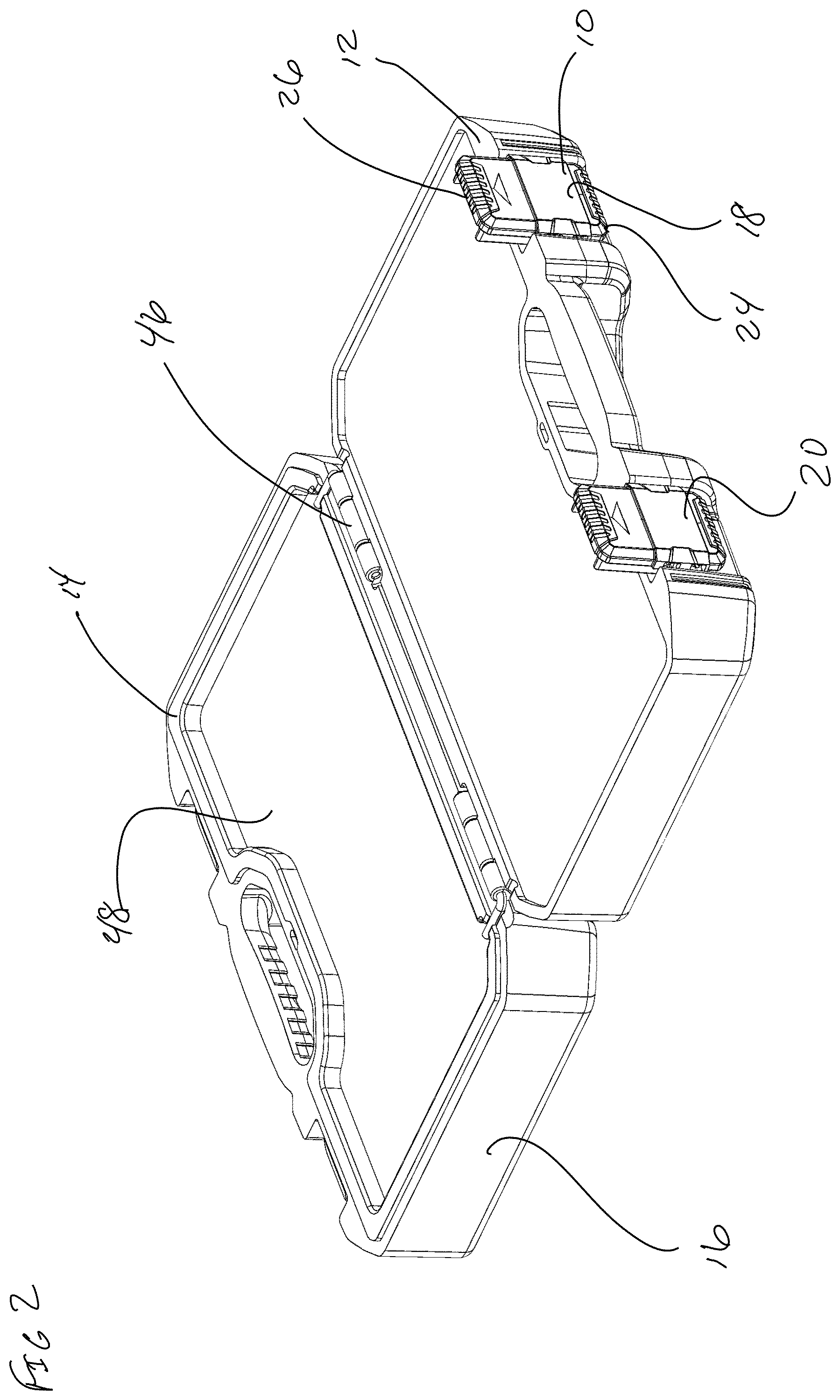 Patent US12552584 Figure 2 – Low profile latch