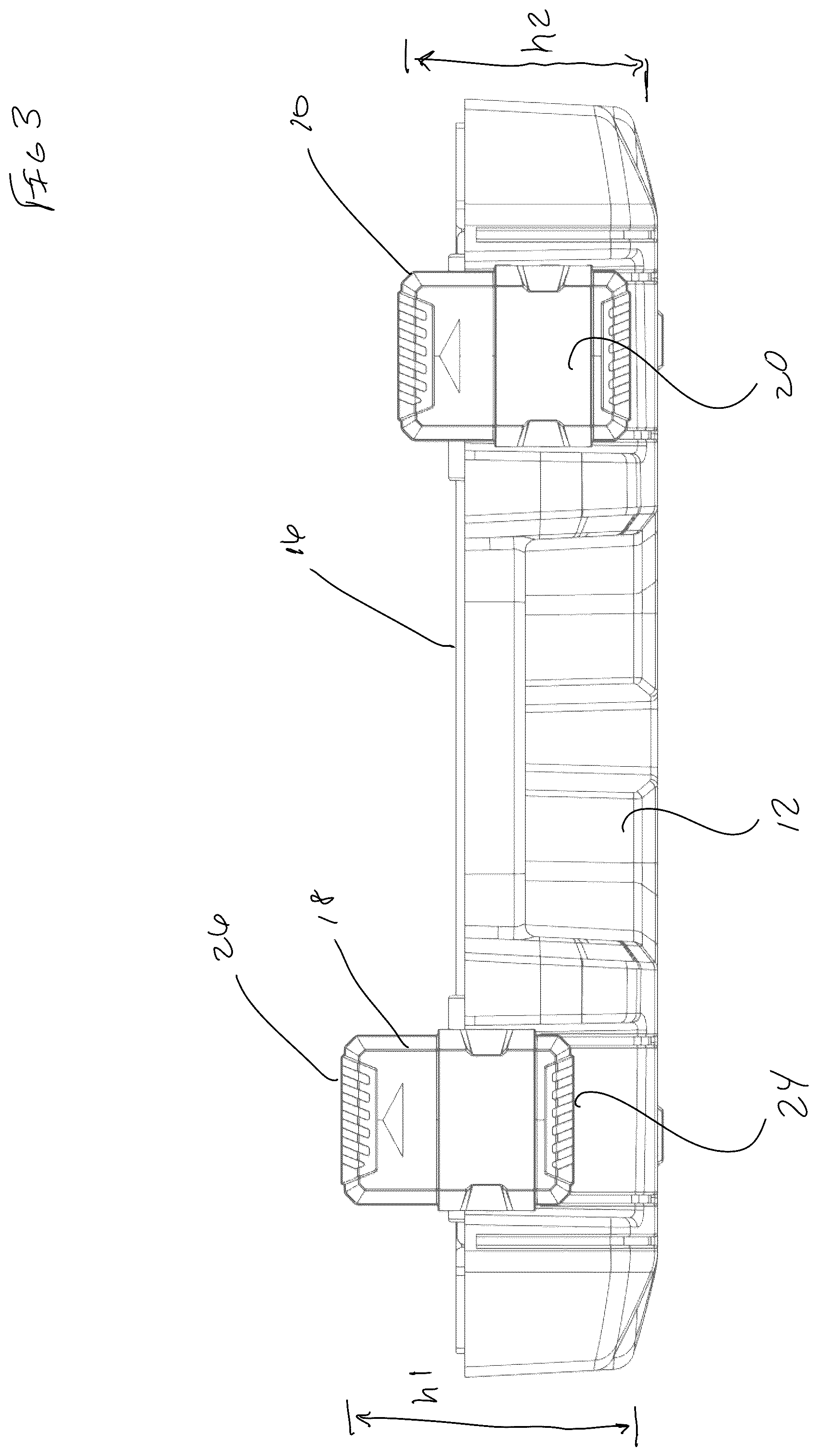 Patent US12552584 Figure 3 – Low profile latch
