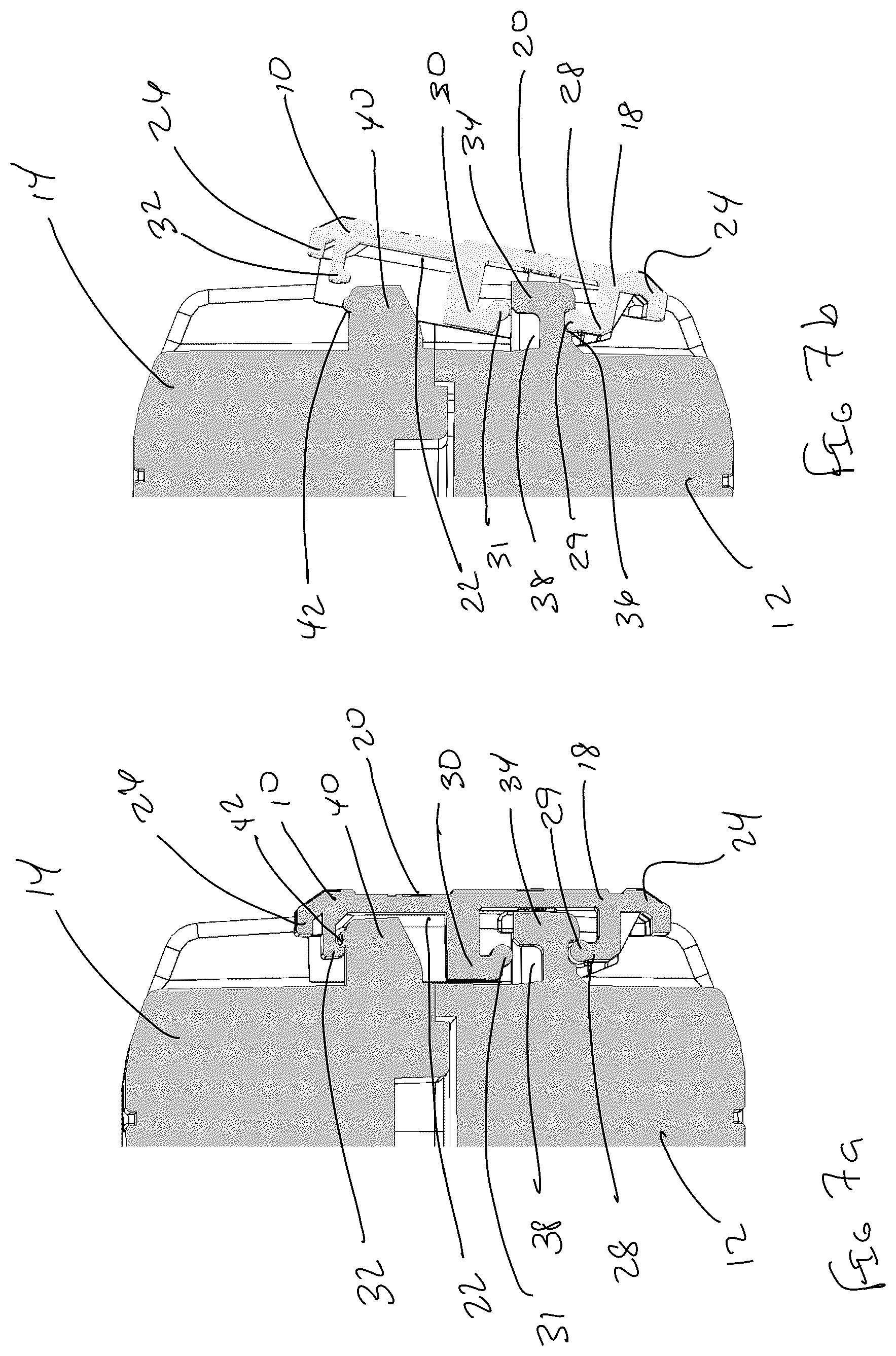 Patent US12552584 Figure 7 – Low profile latch