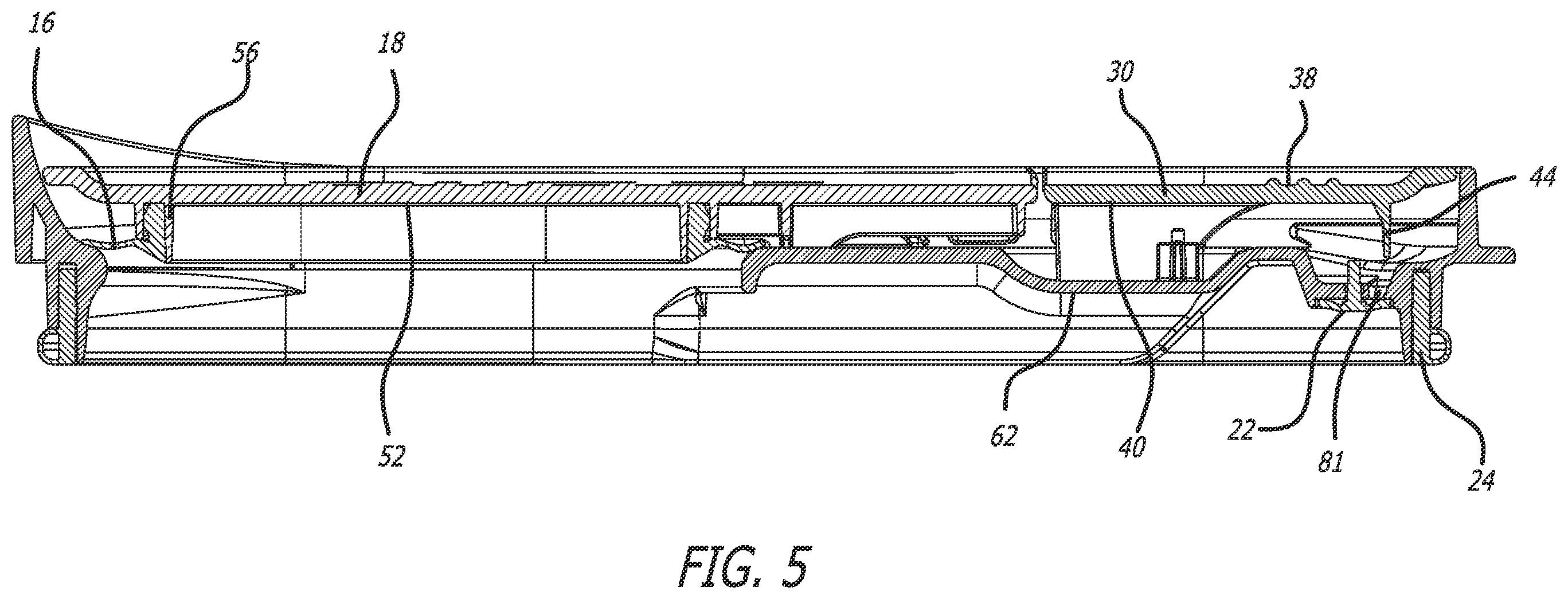 Patent US12552586 Figure 4 – Lid assembly having a seal mechanism for a container