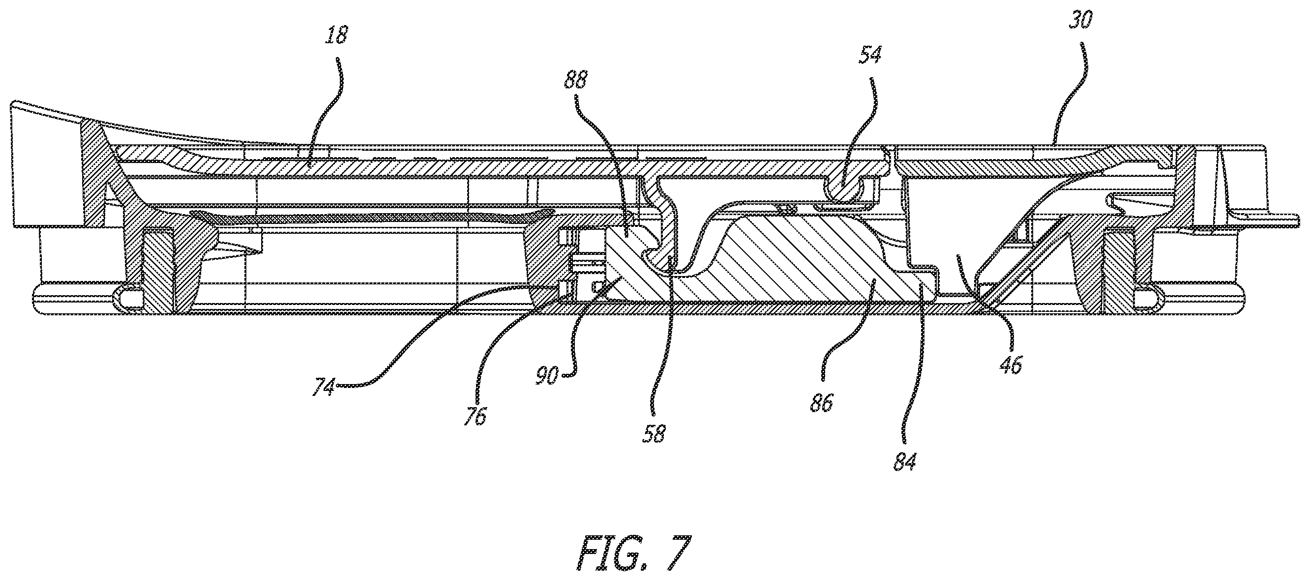 Patent US12552586 Figure 6 – Lid assembly having a seal mechanism for a container