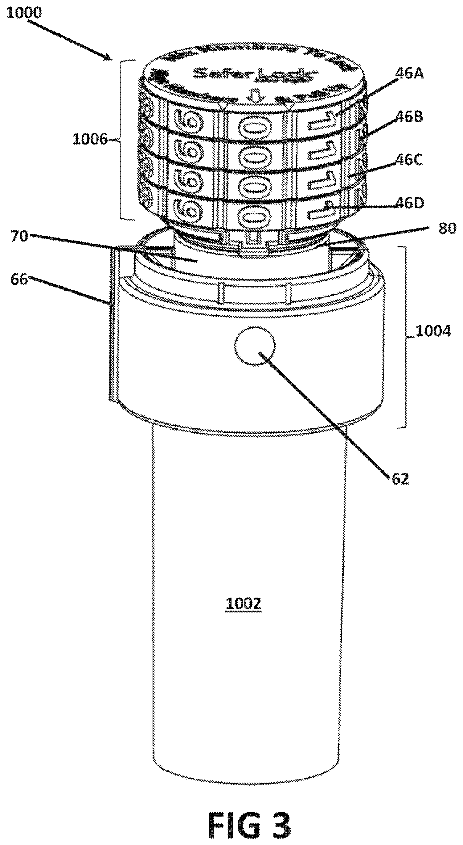 Patent US12552587 Figure 3 – Clam shell cover cap and method of use