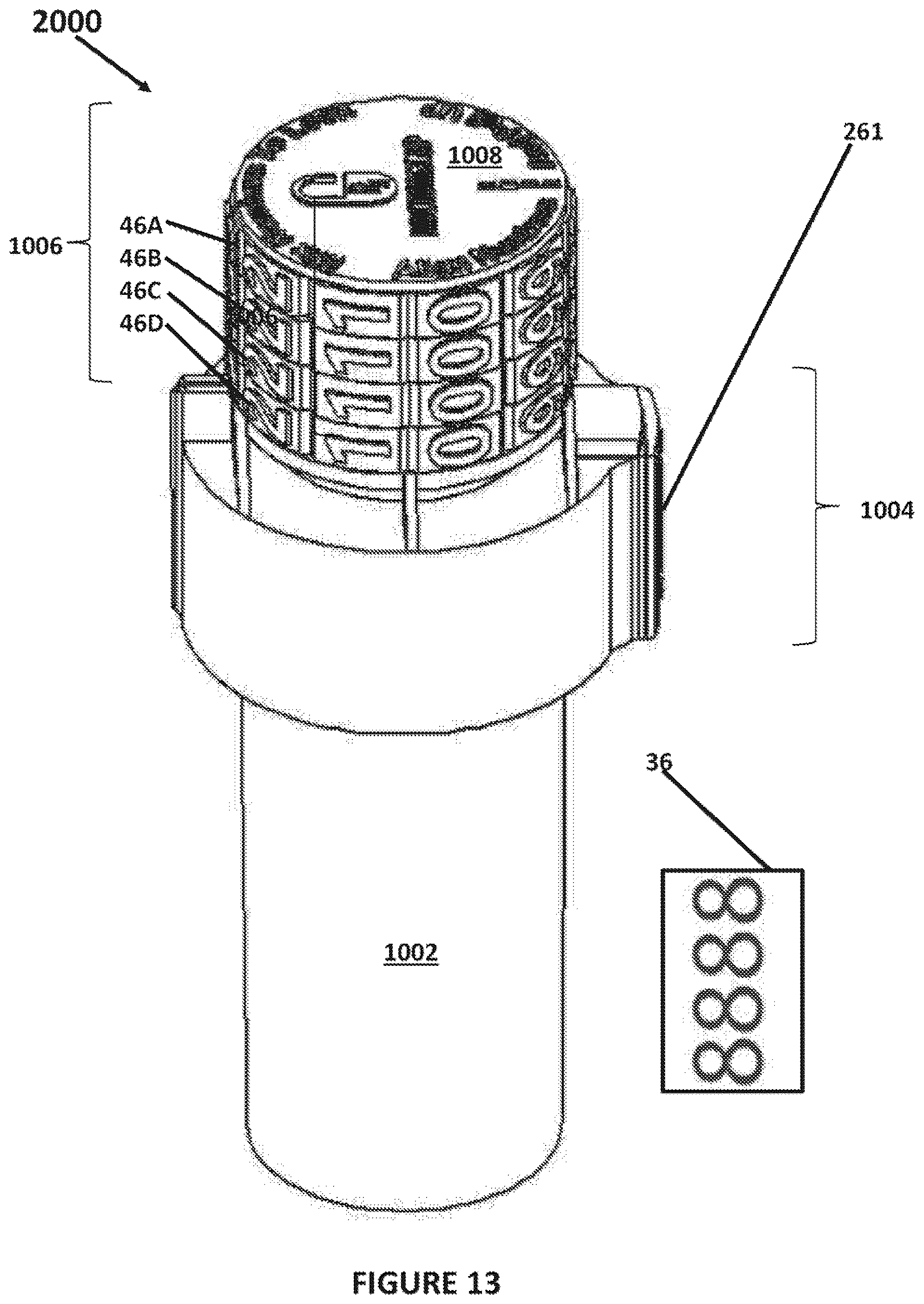Patent US12552587 Figure 14 – Clam shell cover cap and method of use