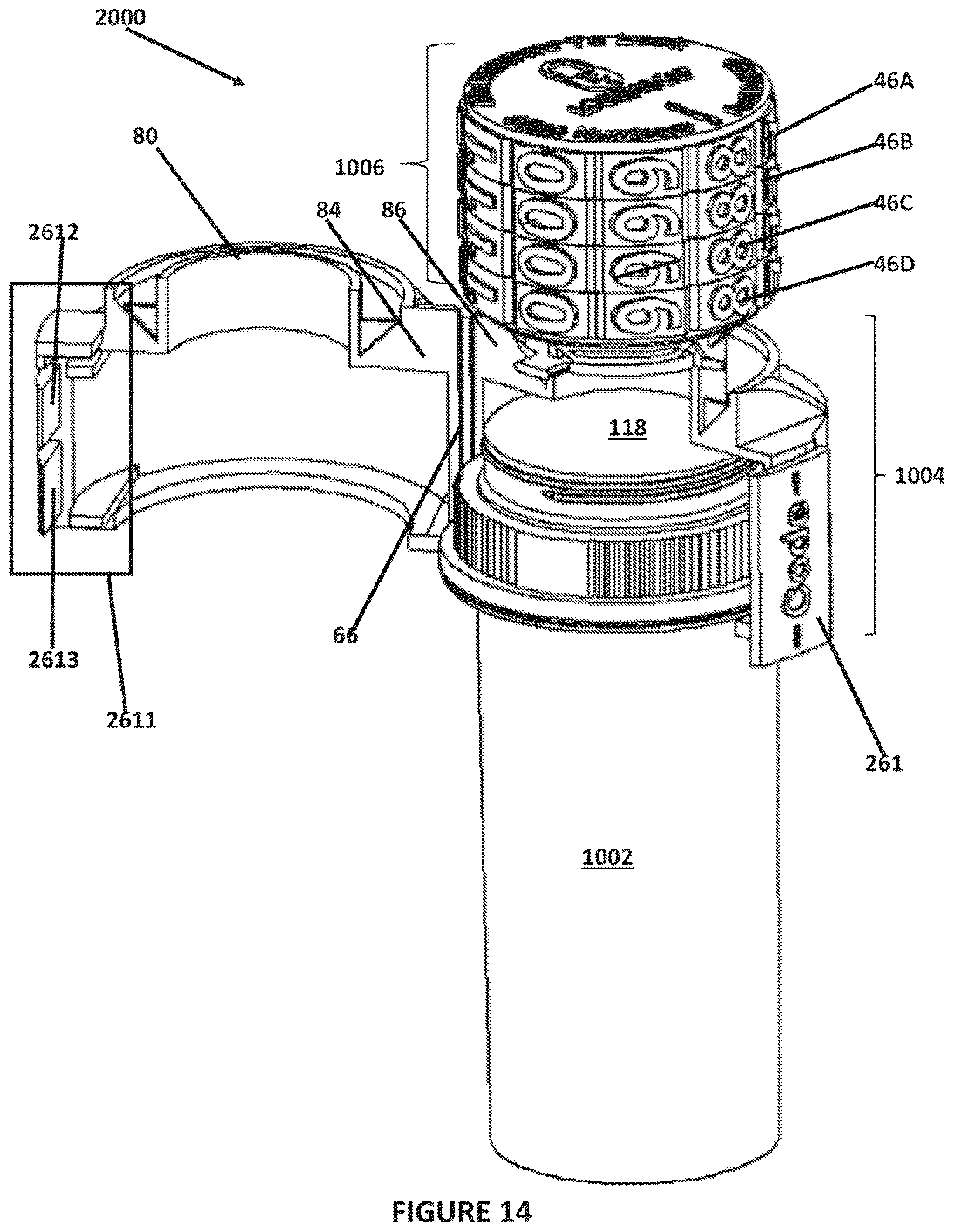 Patent US12552587 Figure 15 – Clam shell cover cap and method of use