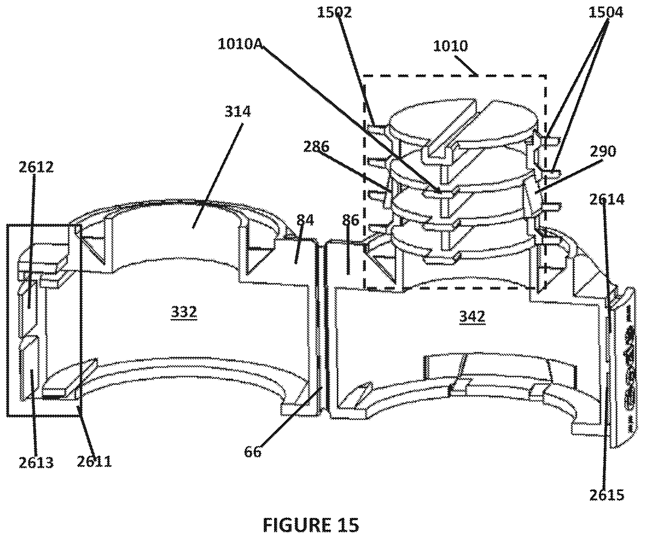Patent US12552587 Figure 16 – Clam shell cover cap and method of use