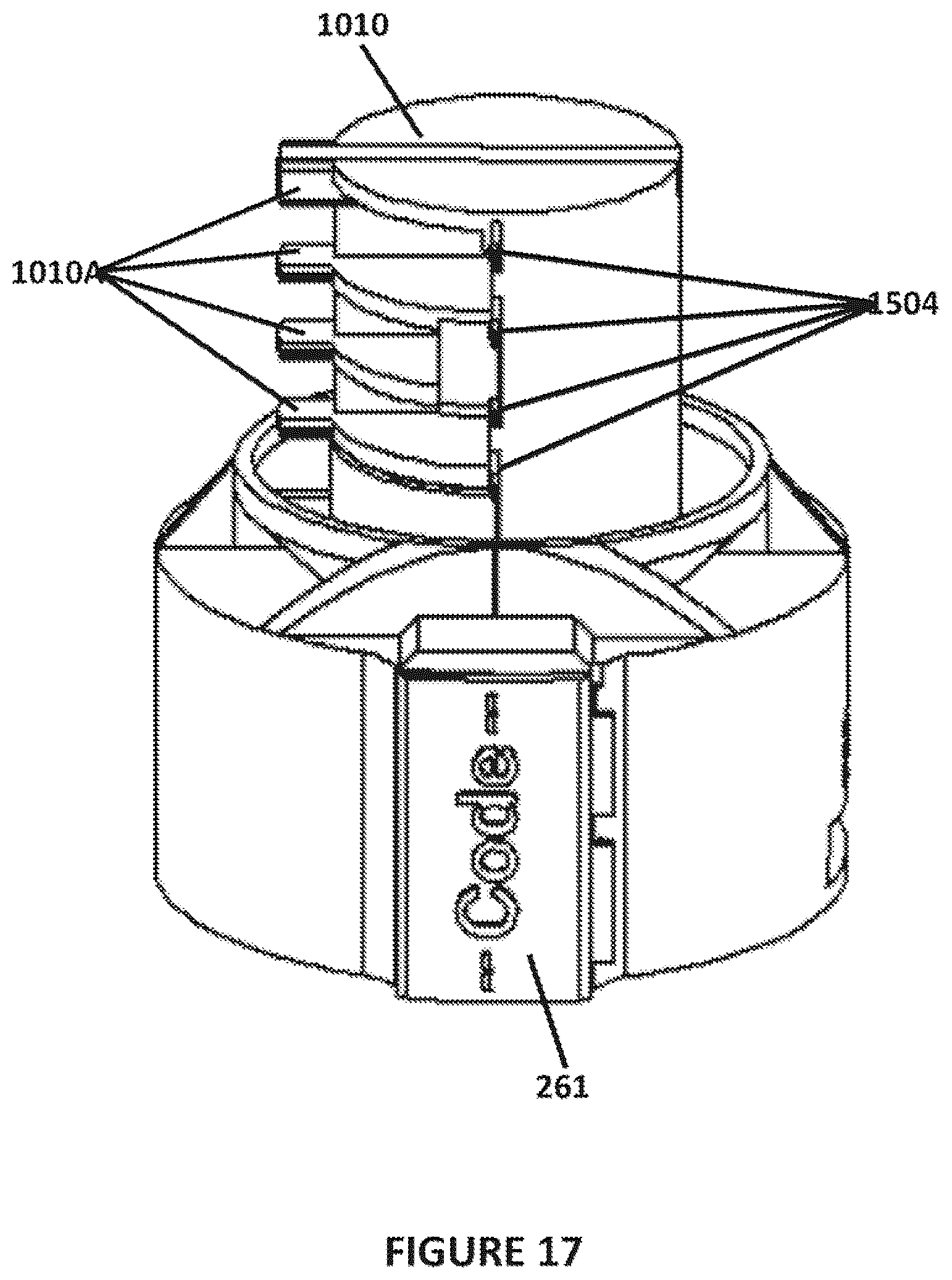 Patent US12552587 Figure 18 – Clam shell cover cap and method of use