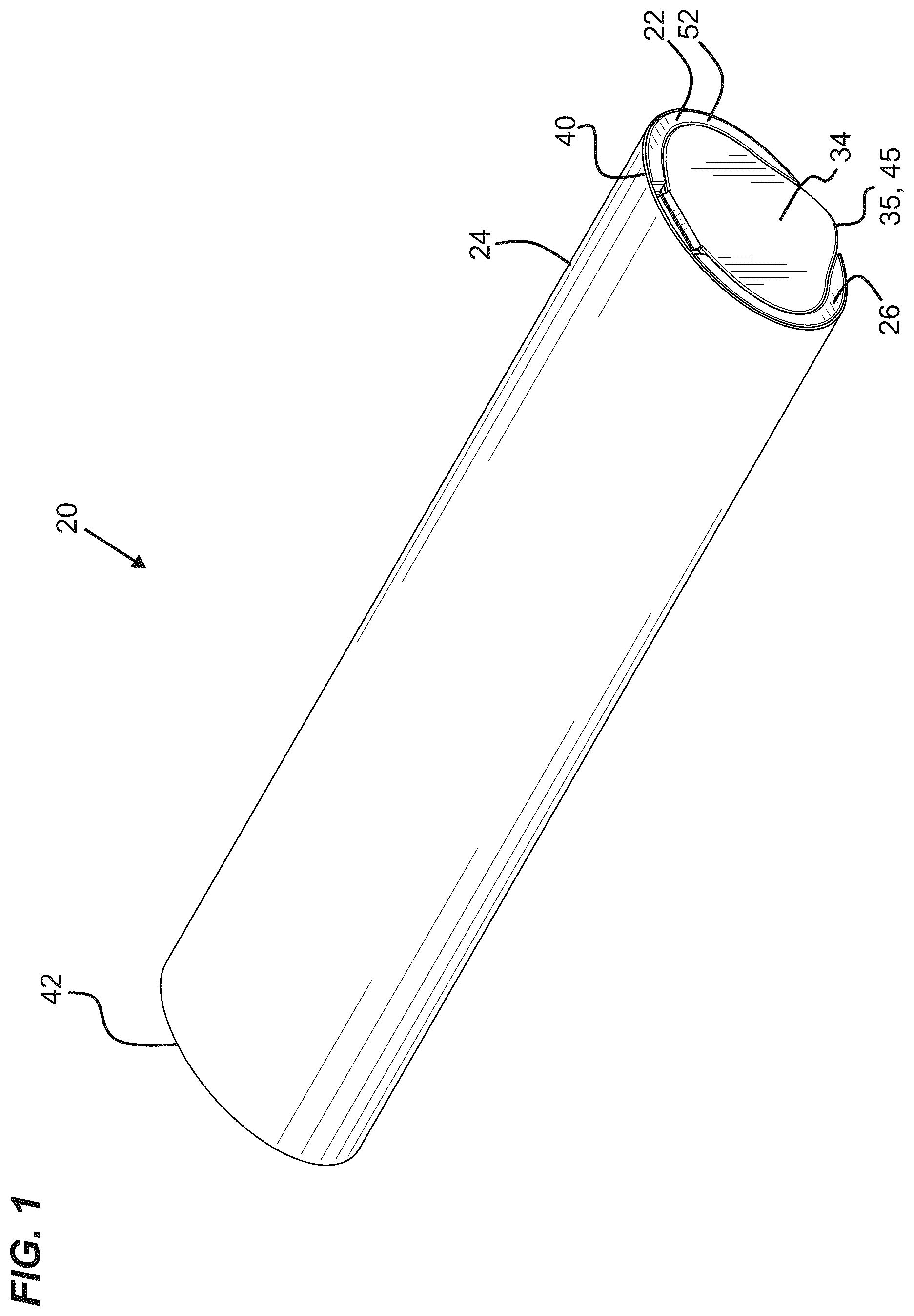 Patent US12552590 Figure 1 – Pill container assembly with outer sleeve