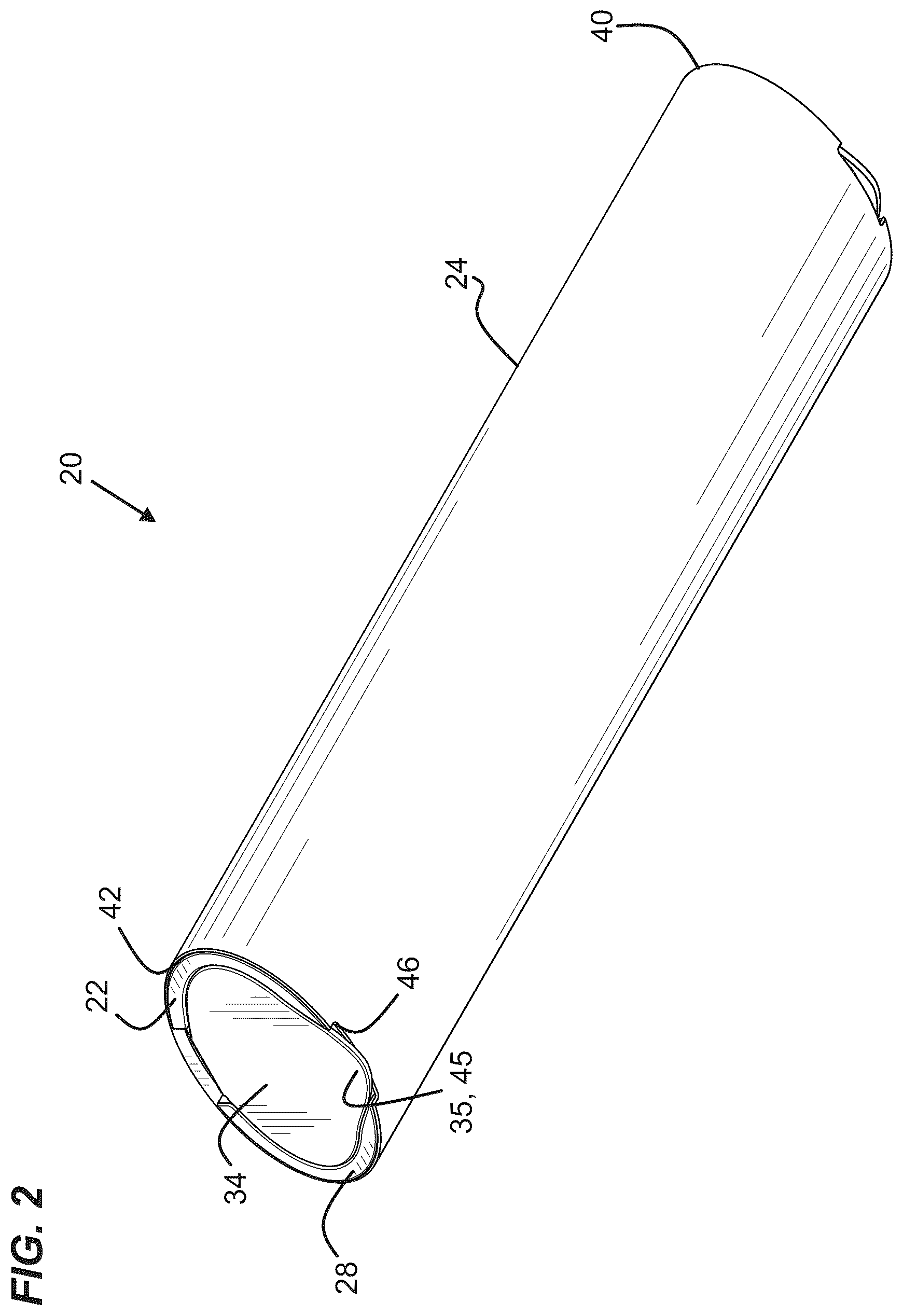 Patent US12552590 Figure 2 – Pill container assembly with outer sleeve