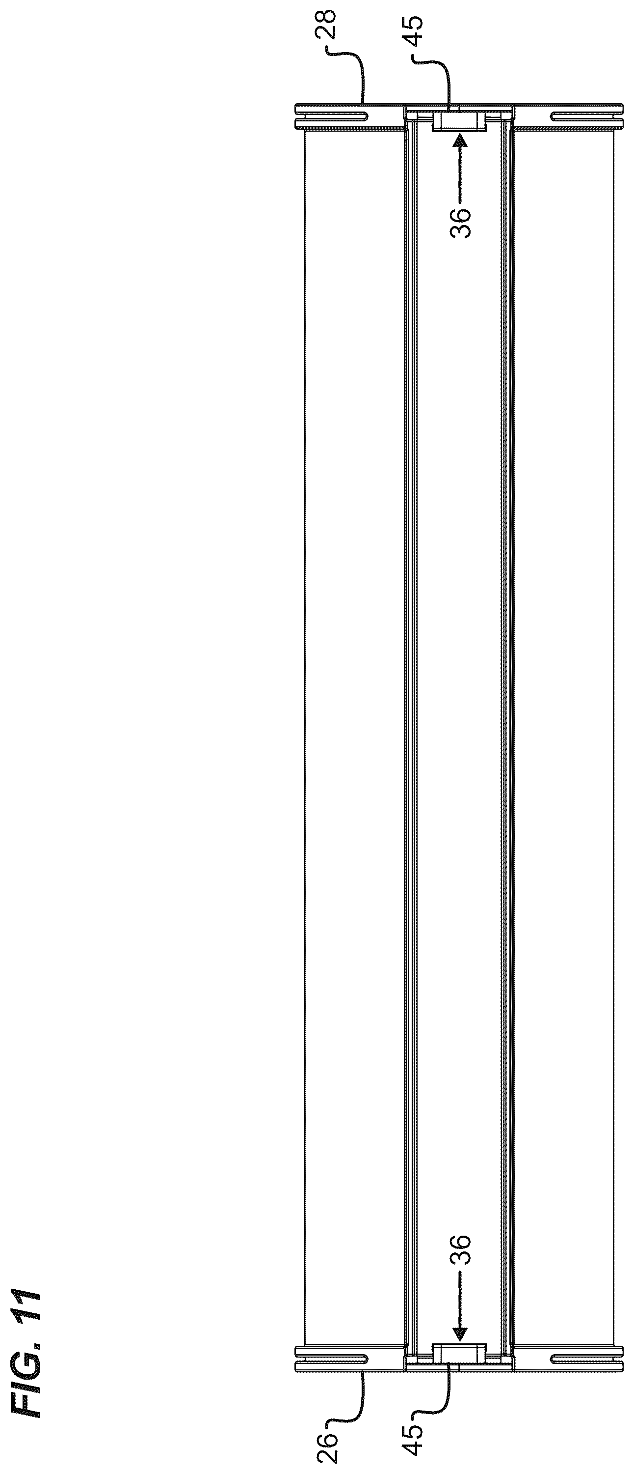 Patent US12552590 Figure 11 – Pill container assembly with outer sleeve
