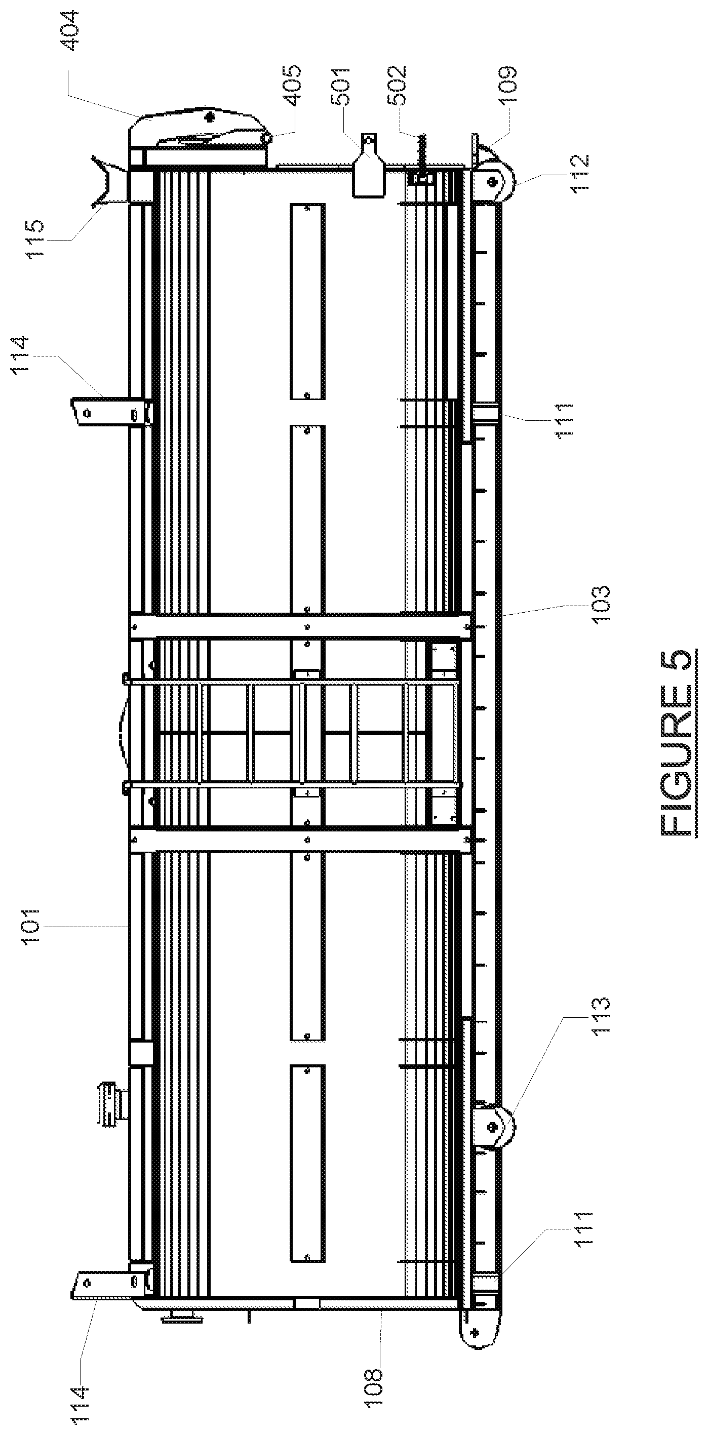 Patent US12552591 Figure 5 – Transportable self-contained cutting box