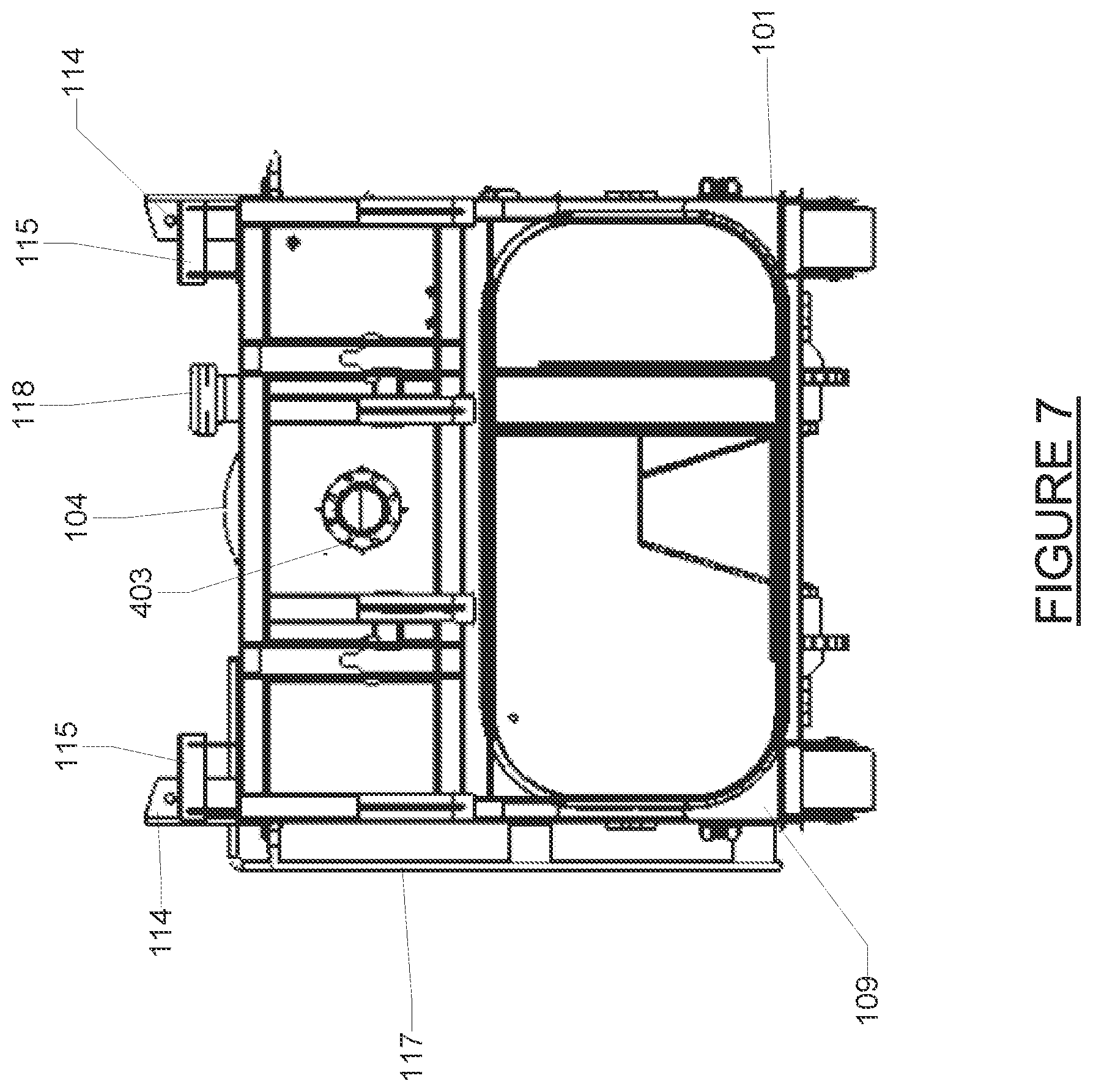 Patent US12552591 Figure 7 – Transportable self-contained cutting box