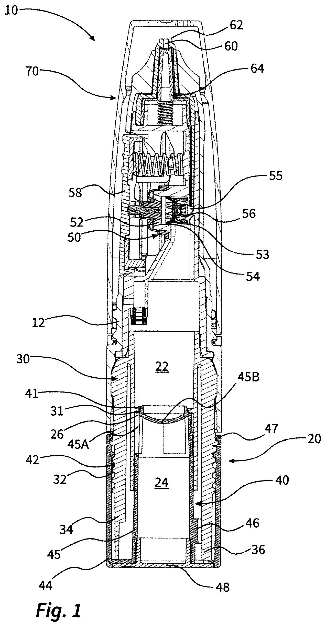 Patent US12552592 Figure 1 – Liquid dispenser