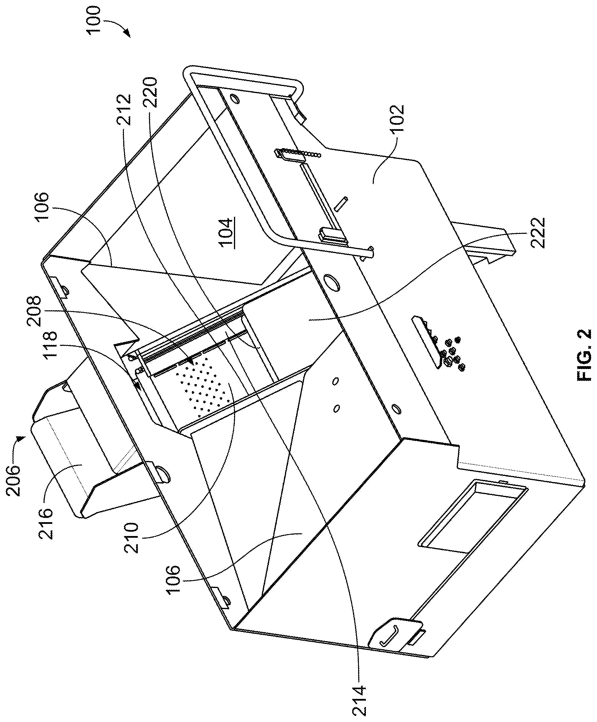Patent US12552594 Figure 2 – Multi-stage ram assembly for product delivery