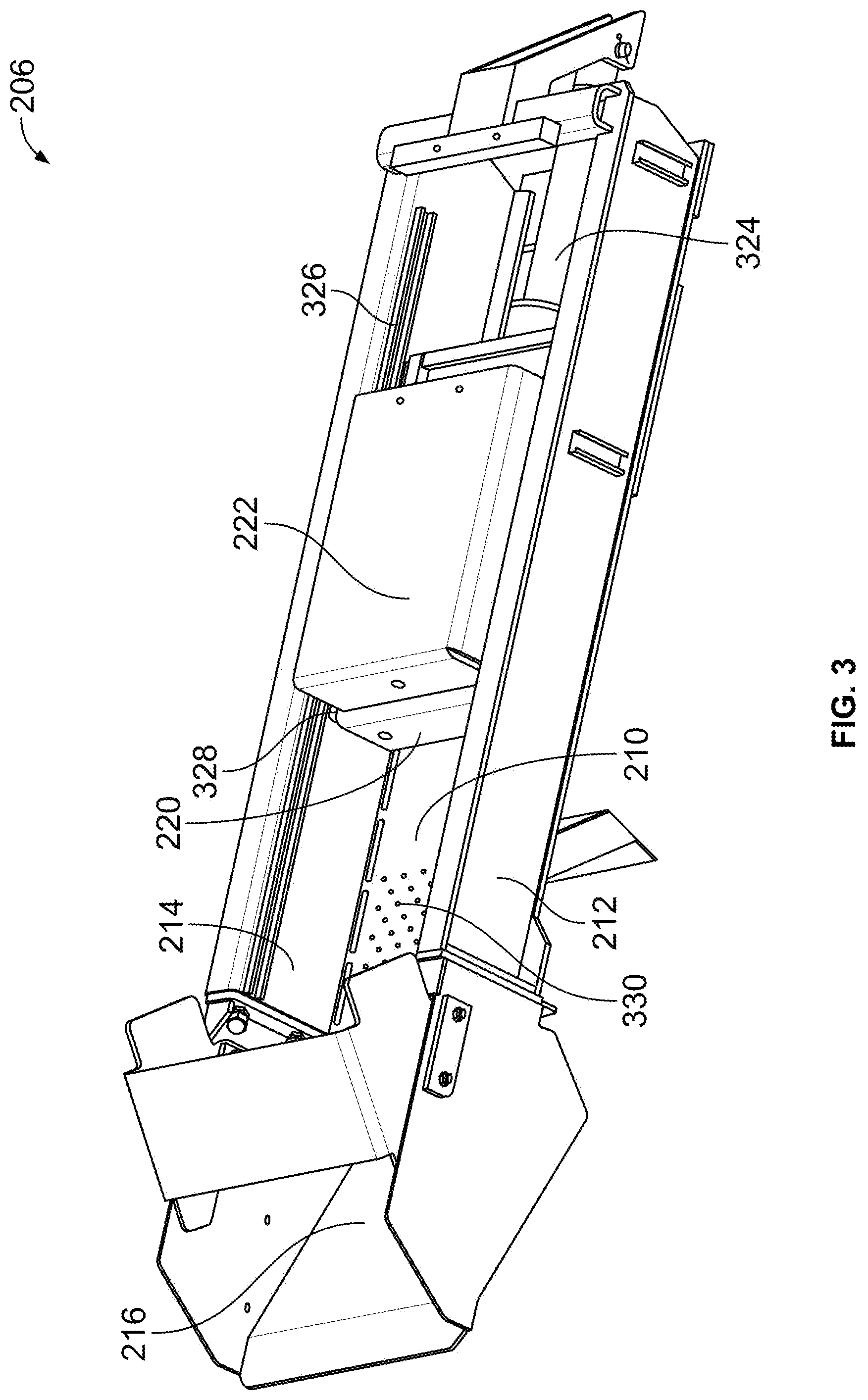 Patent US12552594 Figure 3 – Multi-stage ram assembly for product delivery