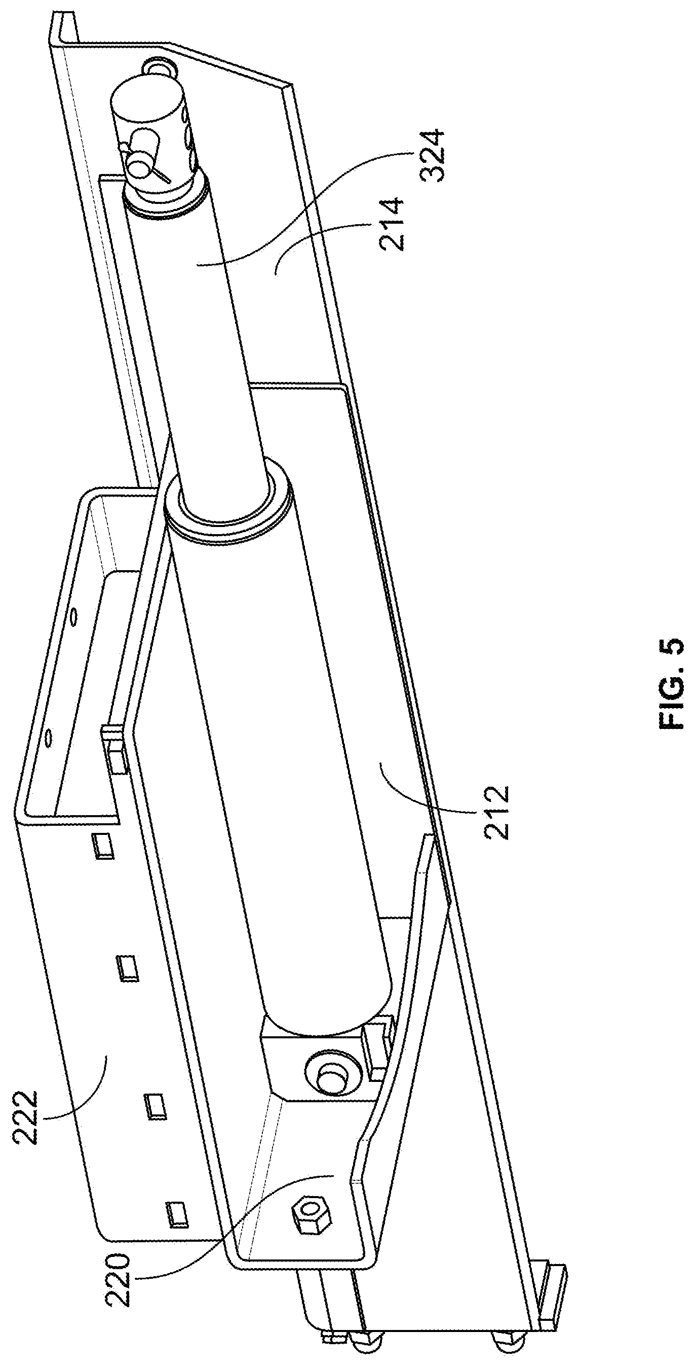 Patent US12552594 Figure 5 – Multi-stage ram assembly for product delivery