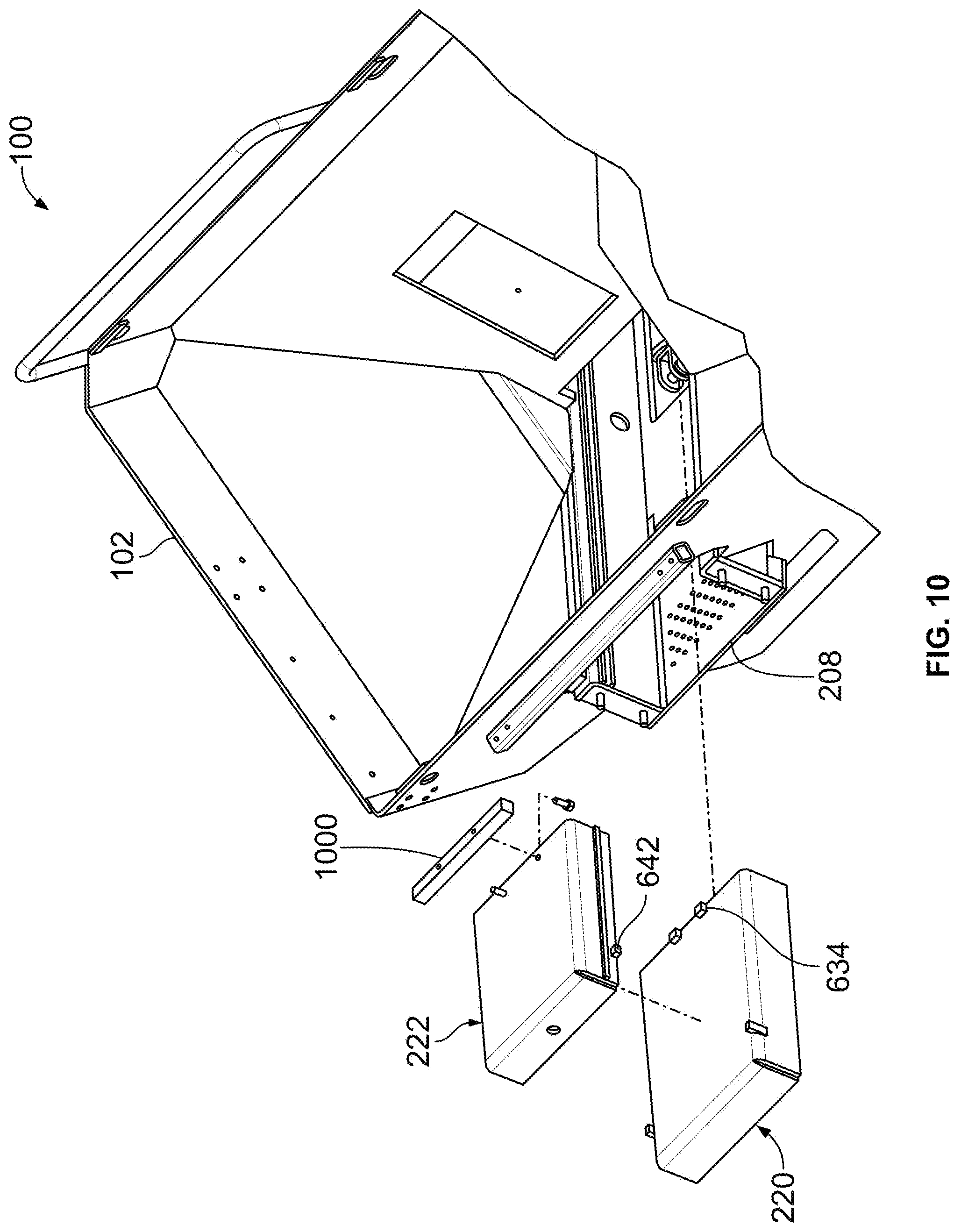 Patent US12552594 Figure 10 – Multi-stage ram assembly for product delivery