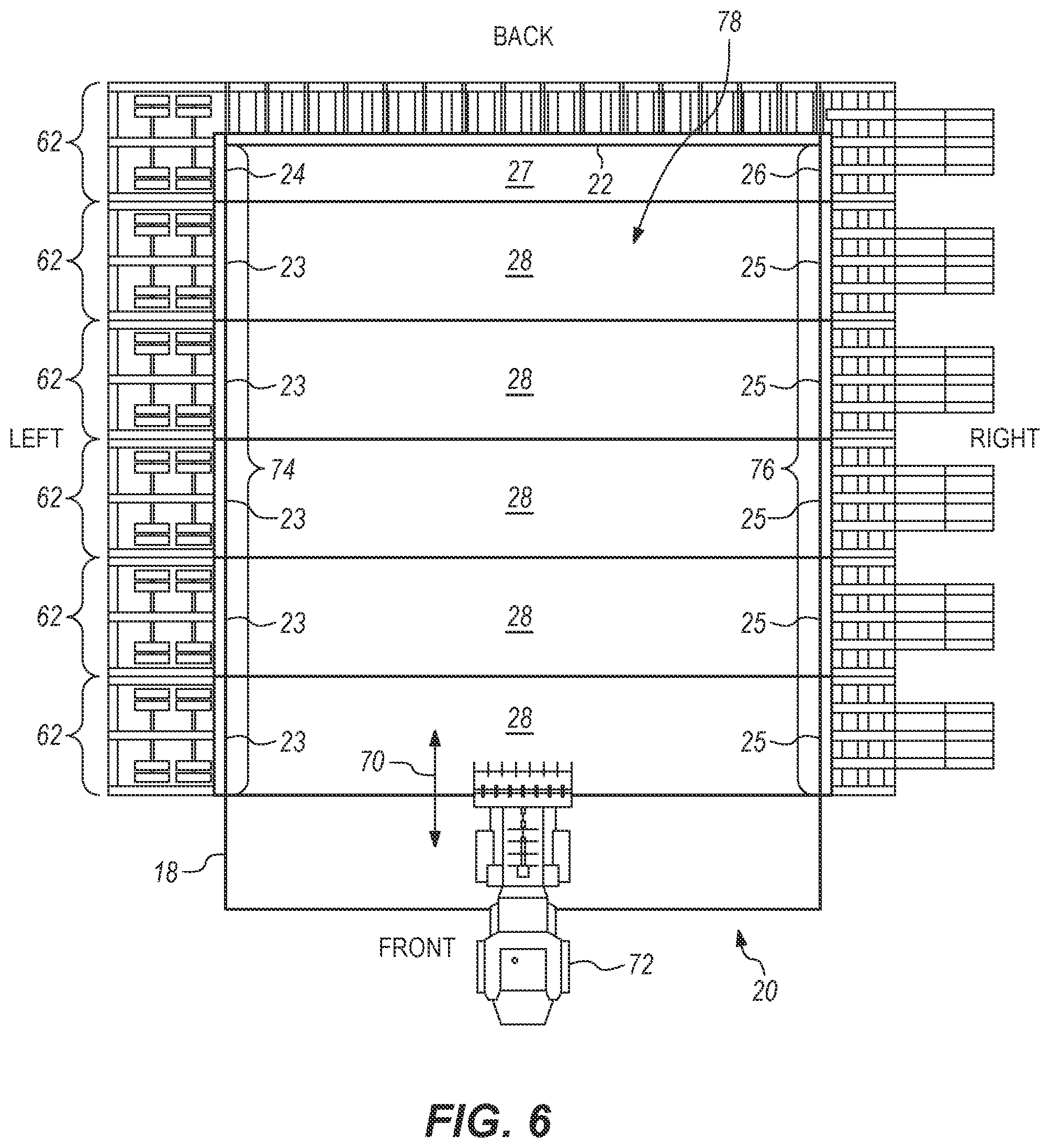 Patent US12552599 Figure 7 – Modular particulate storage system